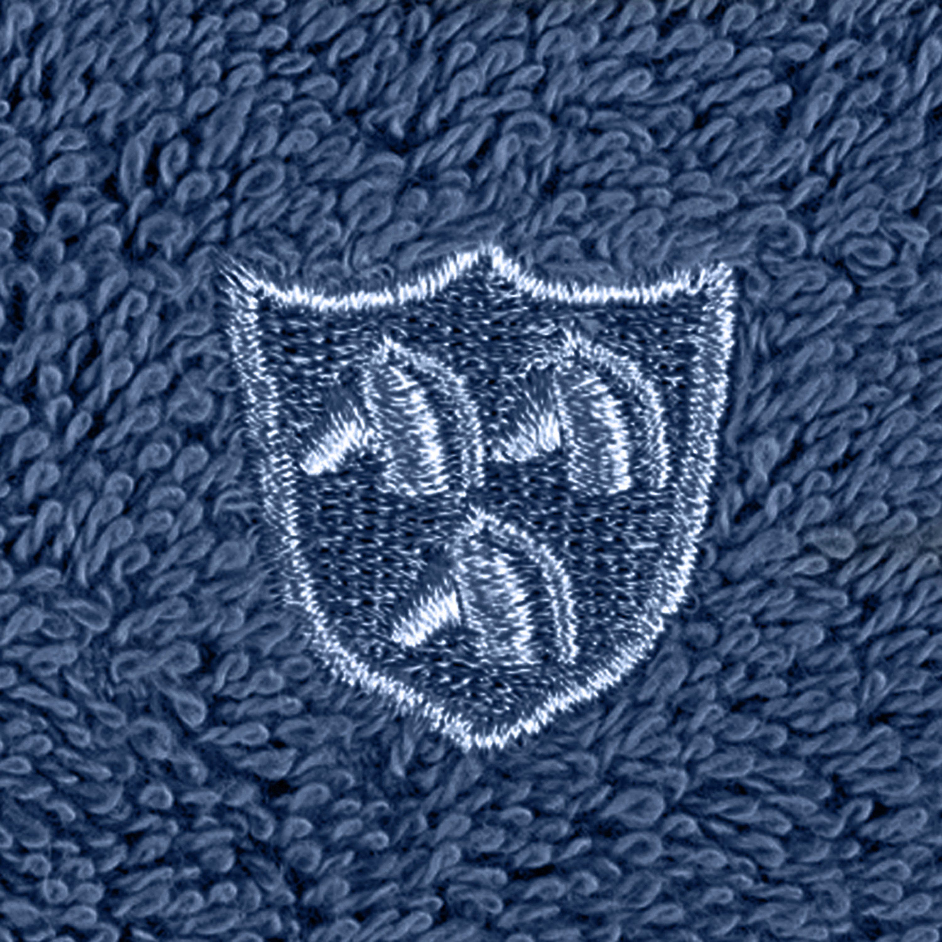 ROSS Handtücher Vita, (2-St), Frottier Bestickung Denim ROSS-Emblem