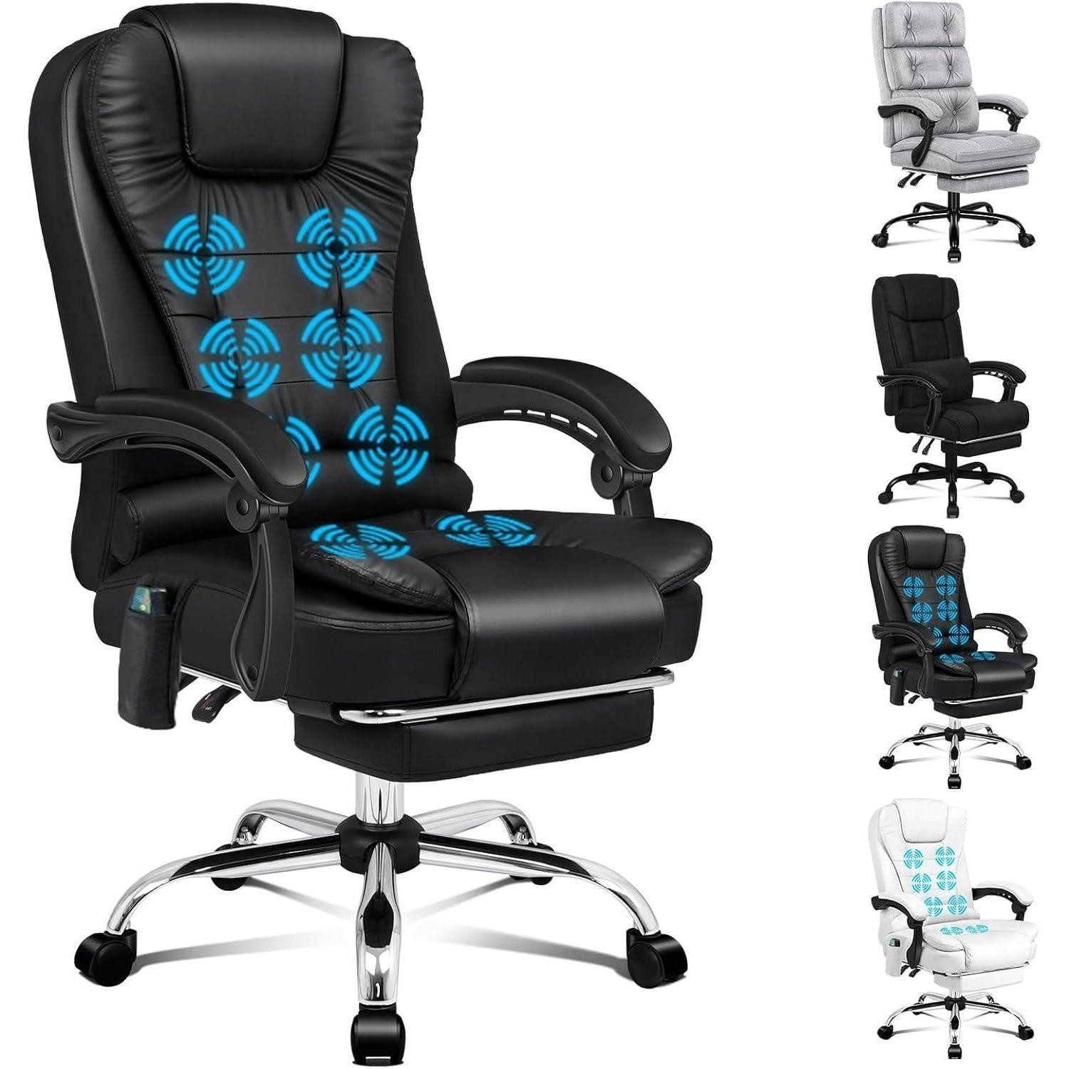 LuxusKollektion Bürostuhl Ergonomischer Bürostuhl mit Wärmemassagefunktion günstig online kaufen