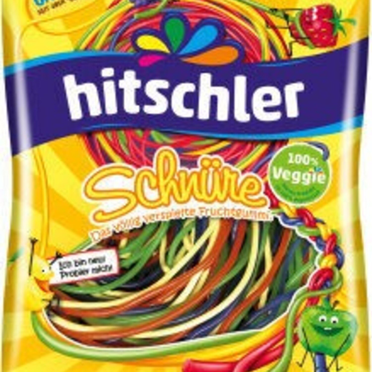 hitschies Süßigkeit, 1 x 125 g, Hitschies Schnüre Bunt