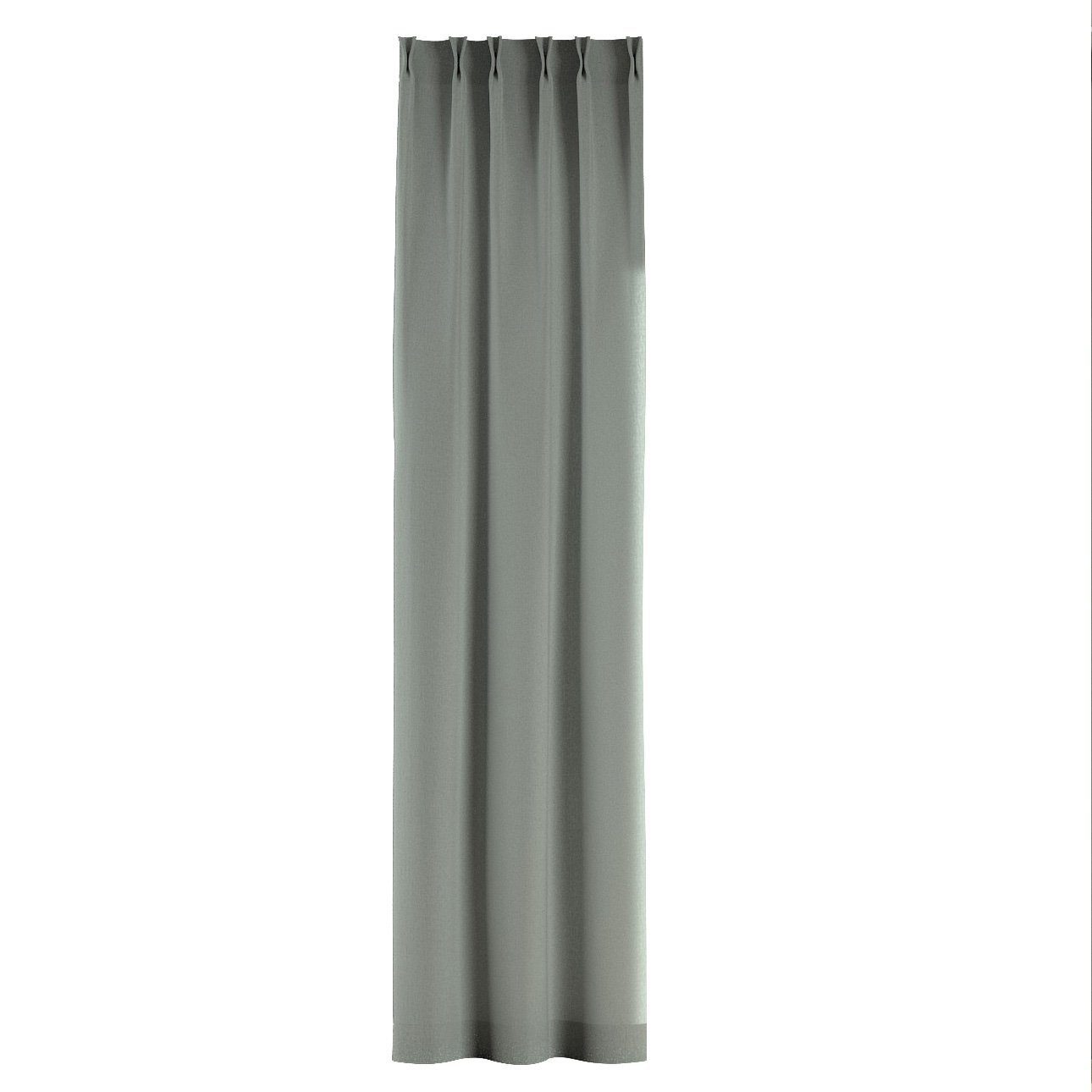 cm, 100 Dekoria x flämischen Vorhang Falten grau 2-er mit Vorhang Leinen, 70