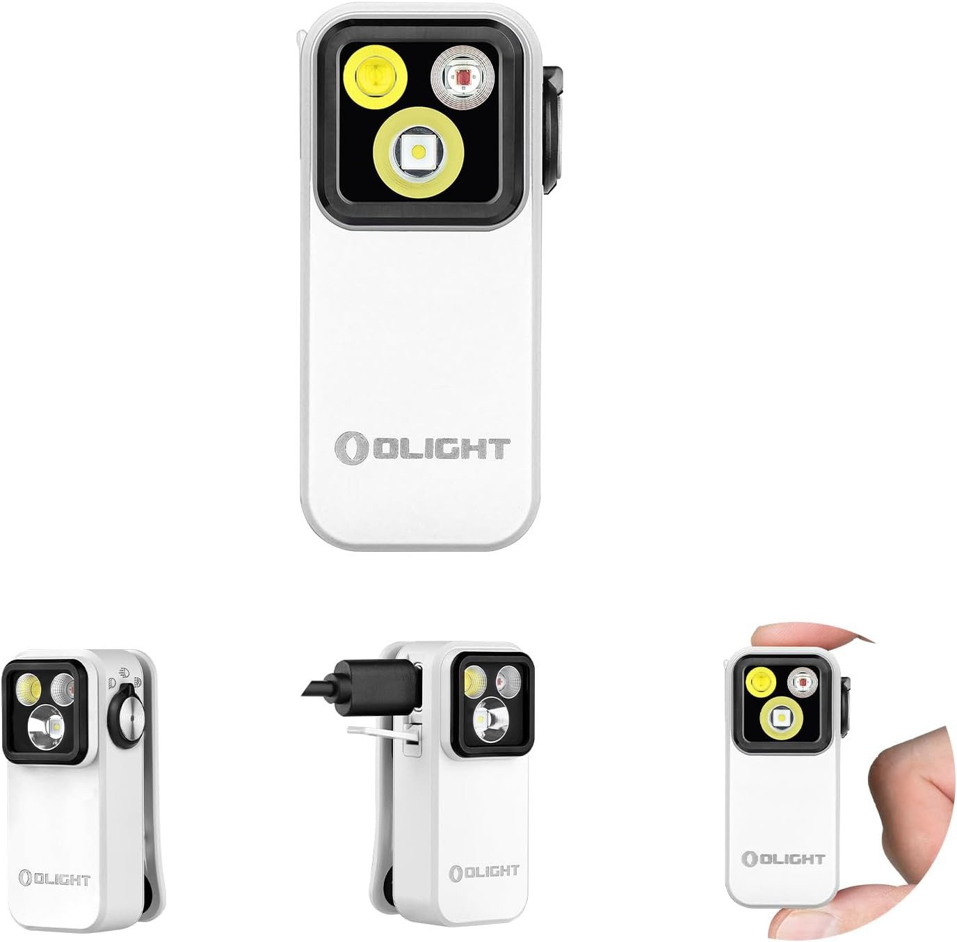 OLIGHT LED Taschenlampe Olight Oclip Pro multifunktionales Clip-Licht mit zwei Lichtquellen, IPX6, Radfahren, Outdoor