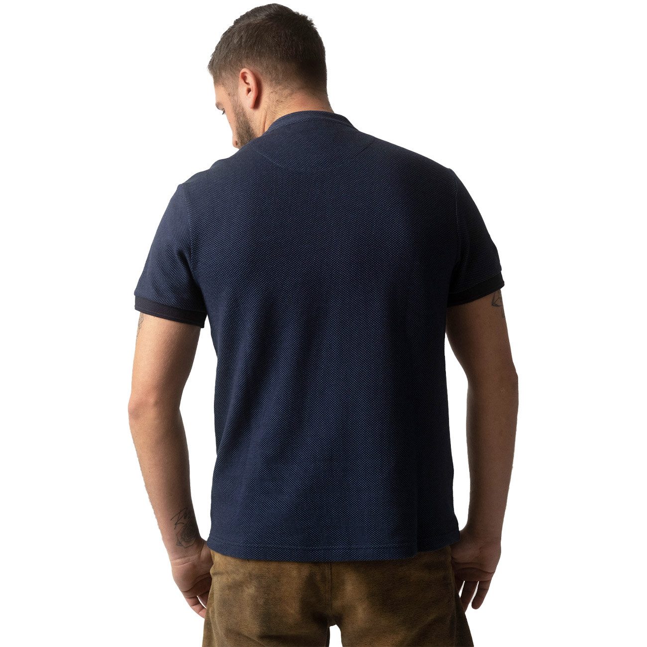 Bavarian Caps Poloshirt Edelweiß Feinstrick Edelweiß günstig online kaufen