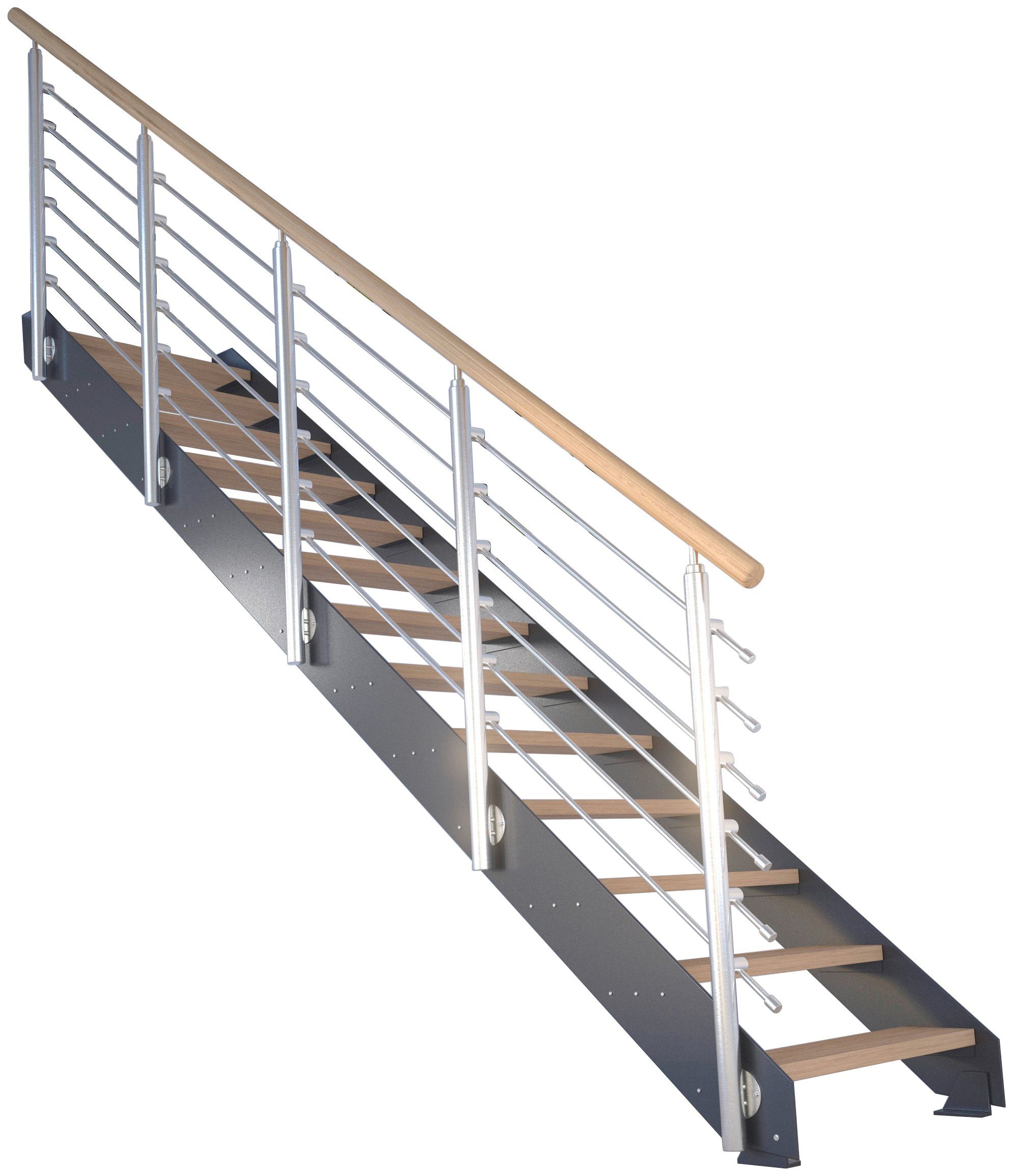 Design, Geteilte Systemtreppe Kos, offen, Stufen Starwood