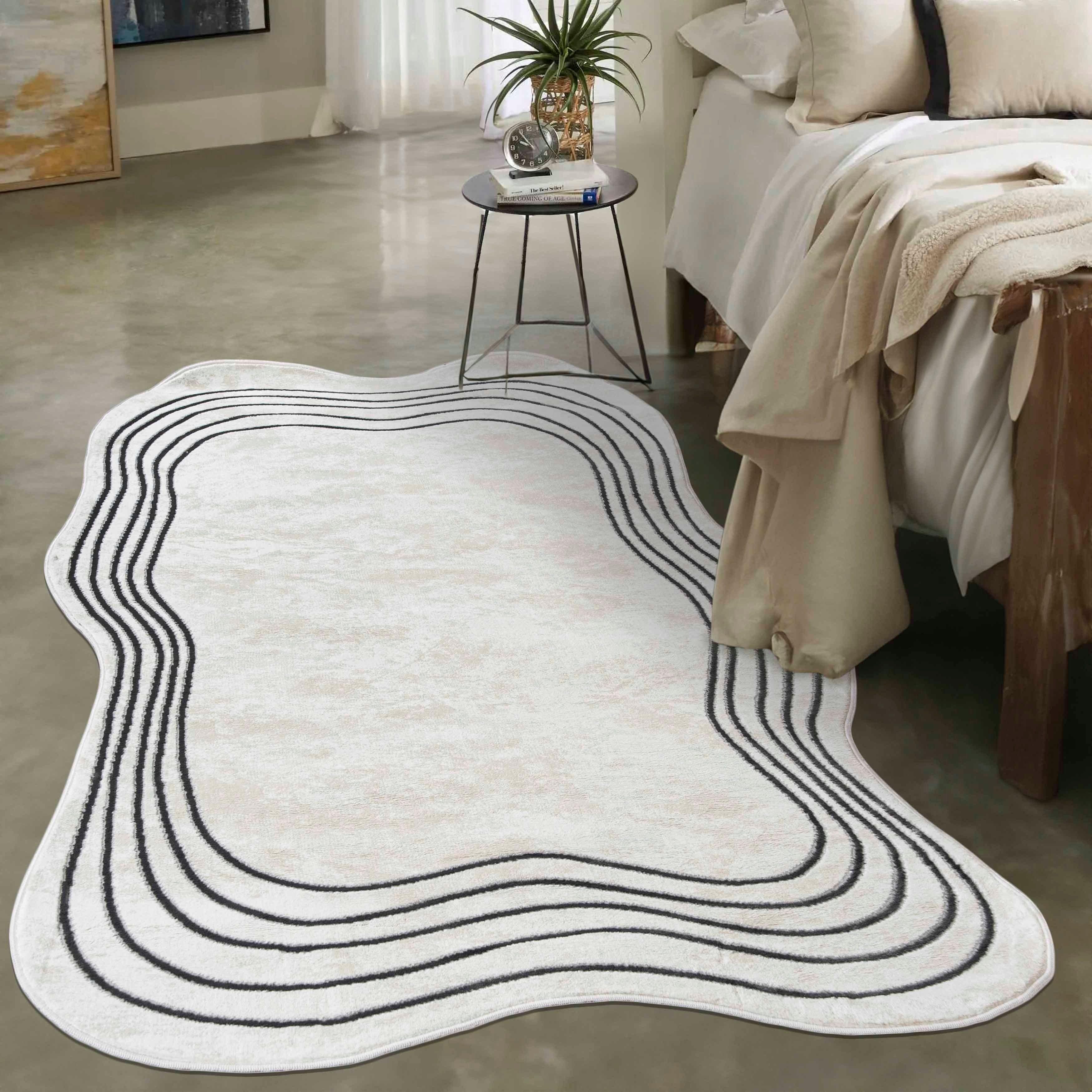 Mazovia Designteppich Modern Unregelmäßig Teppich Weich Teppich für Wohnzim günstig online kaufen