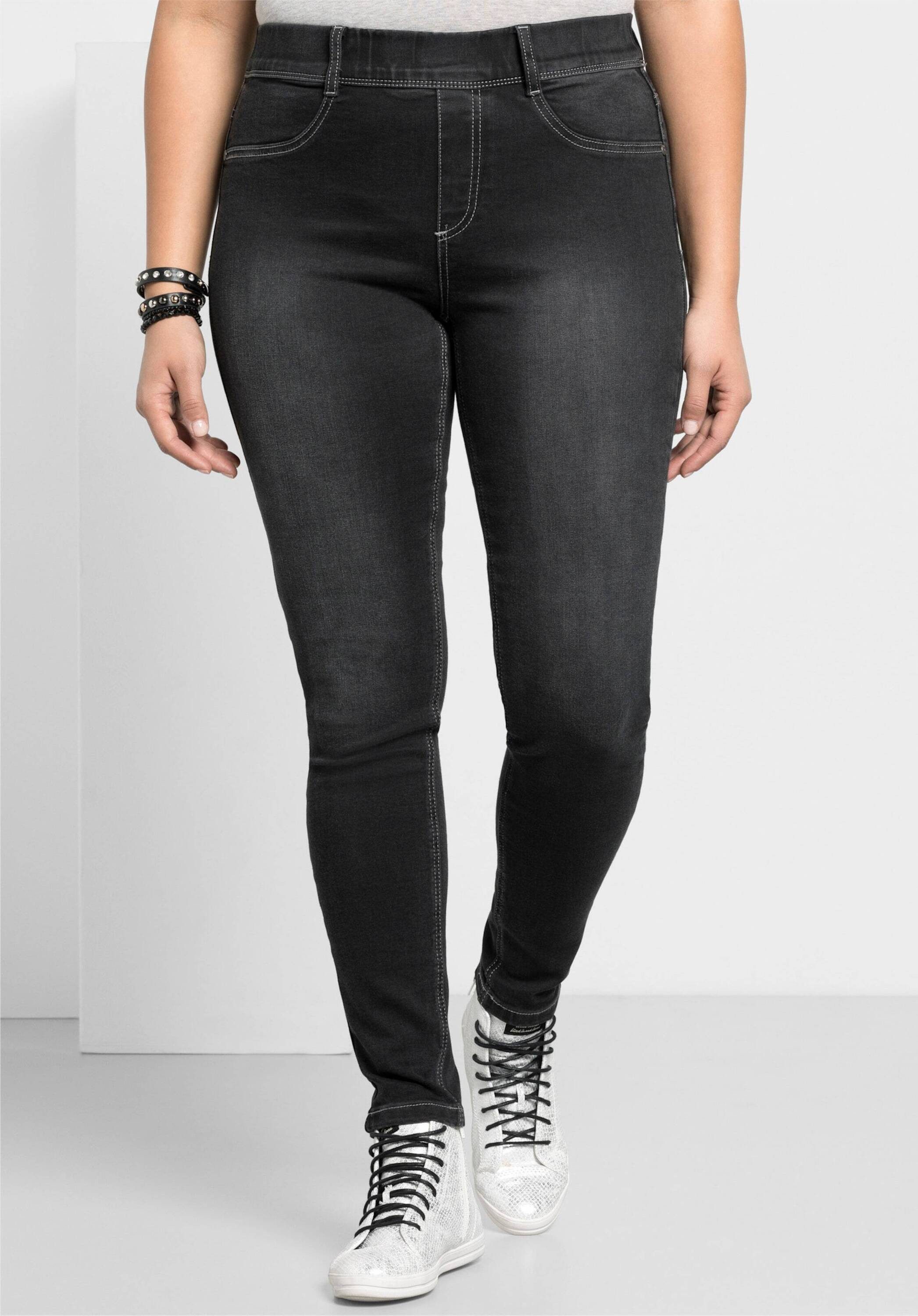 Sheego Bequeme Jeans Jeans-Leggings Power-Stretch-Qualität – Bild 4 von 5
