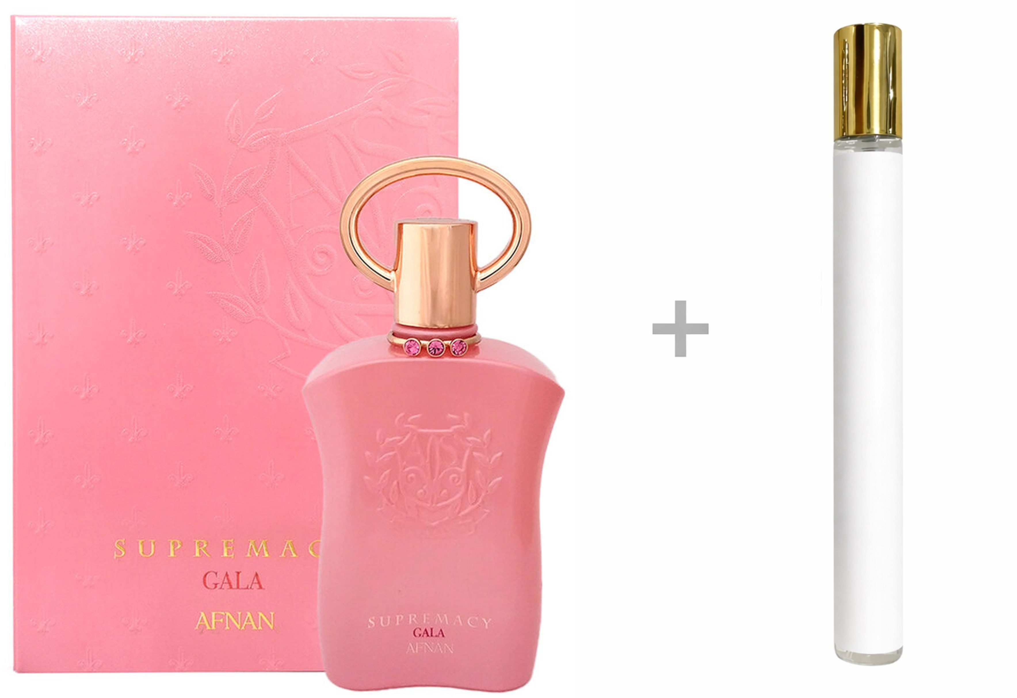 Afnan Duft-Set Supremacy Gala Extrait Parfum Damen Spray, Fruchtig-süßer Duft mit Mandarine, Rote Früchte, Gardenie und Vanille