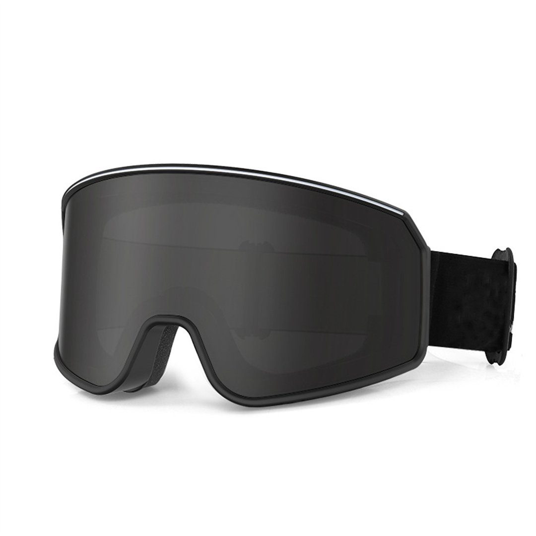L.Ru UG Skibrille Outdoor-Sport-Skibrille, beschlagfrei und sanddicht, (1-St., Skibrillen für Herren und Damen, Bergsteigen, Schneeausrüstung), Fahrradbrille;Motorradbrille;Schwimmbrille;Skibrille grau | 