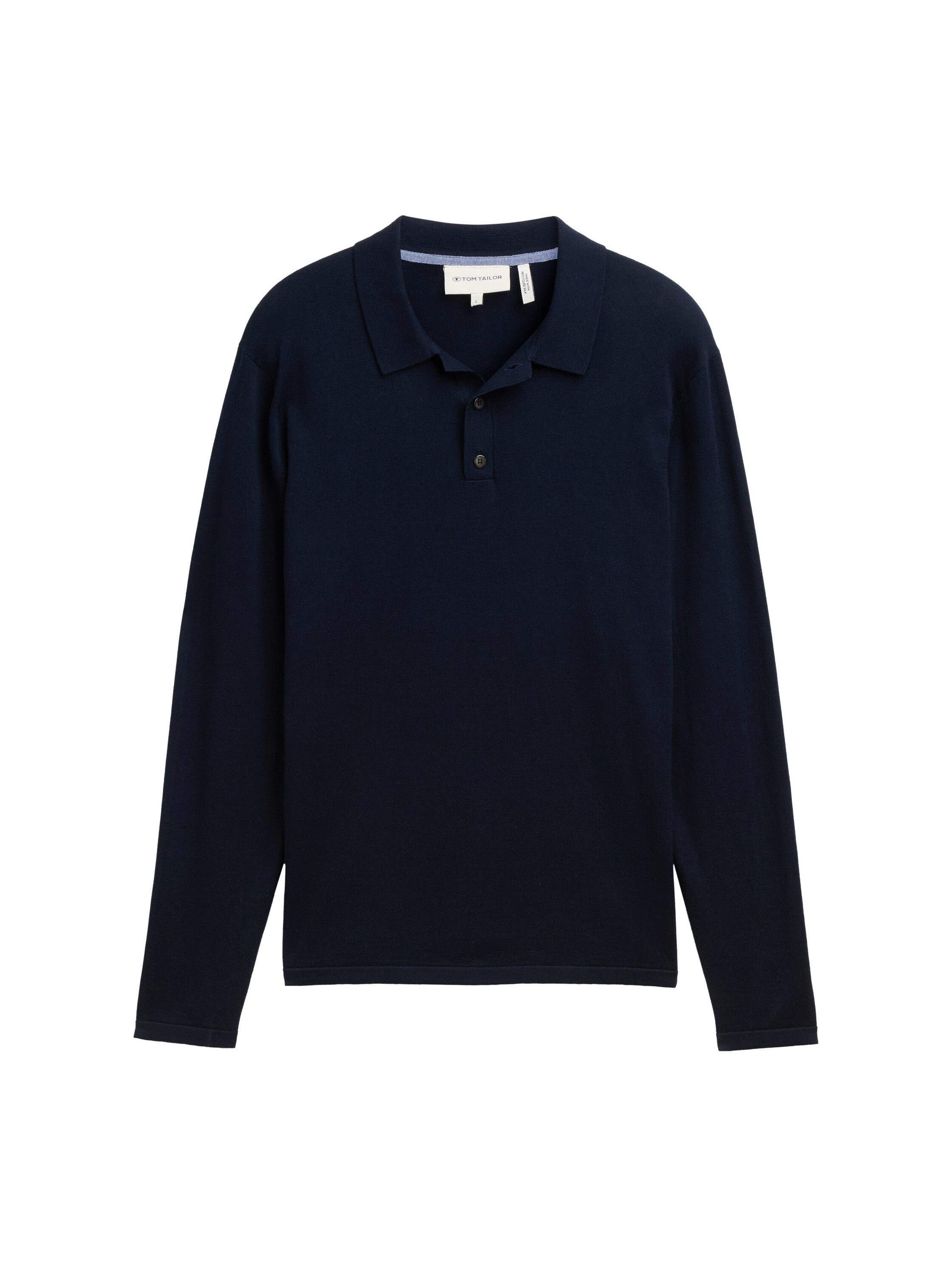 TOM TAILOR Polokragenpullover mit Seide