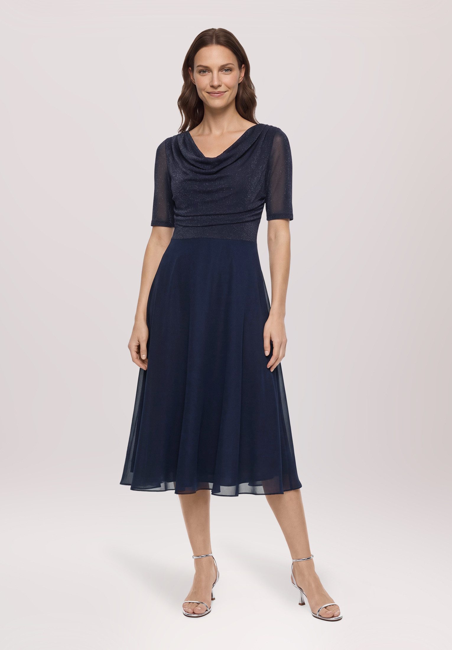 Vera Mont Cocktailkleid Damen im Glitzer-Look – Bild 2 von 5