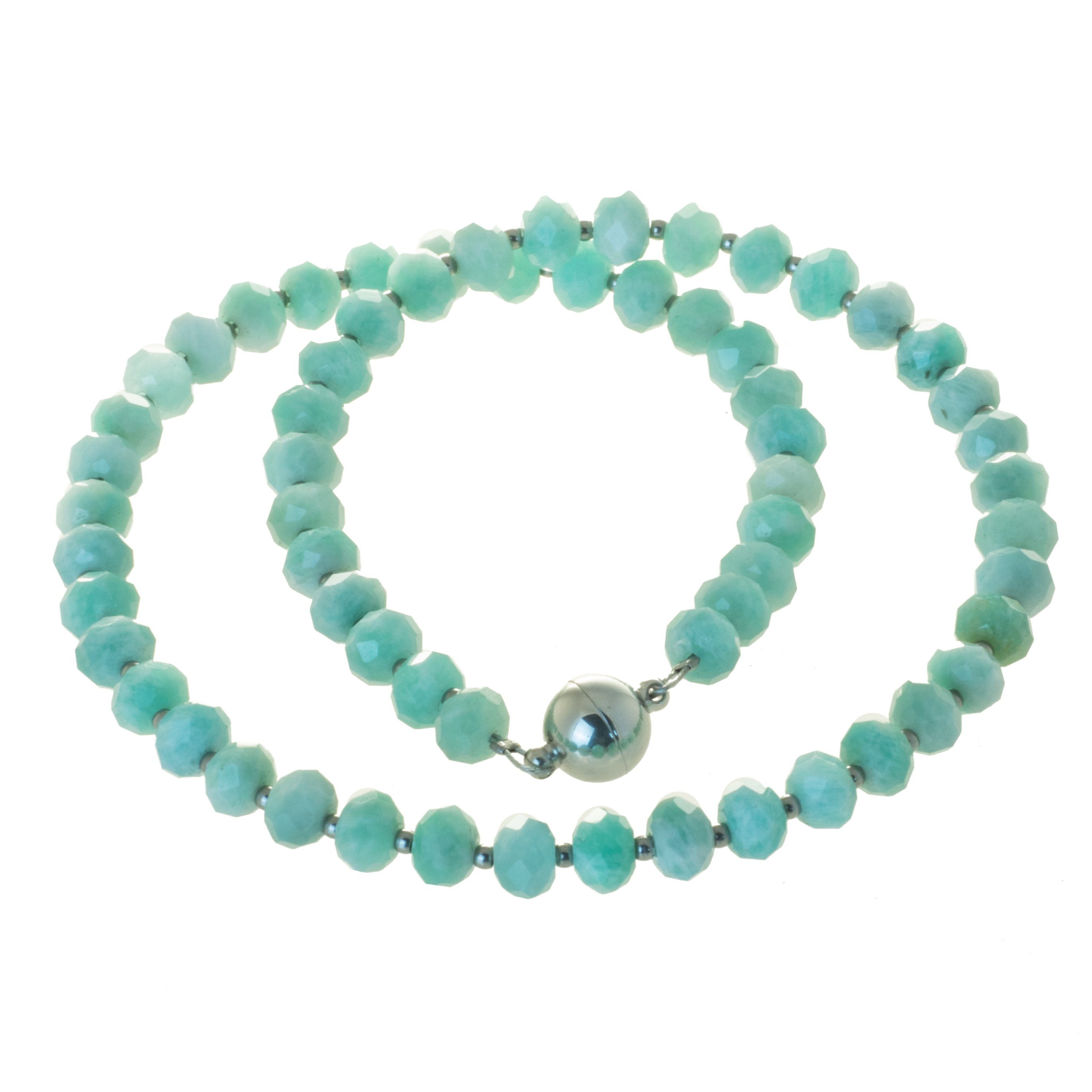 Bella Carina Perlenkette »Kette mit Amazonit Perlen facettiert 7 mm«,  Amazonit Perlen facettiert online kaufen | OTTO