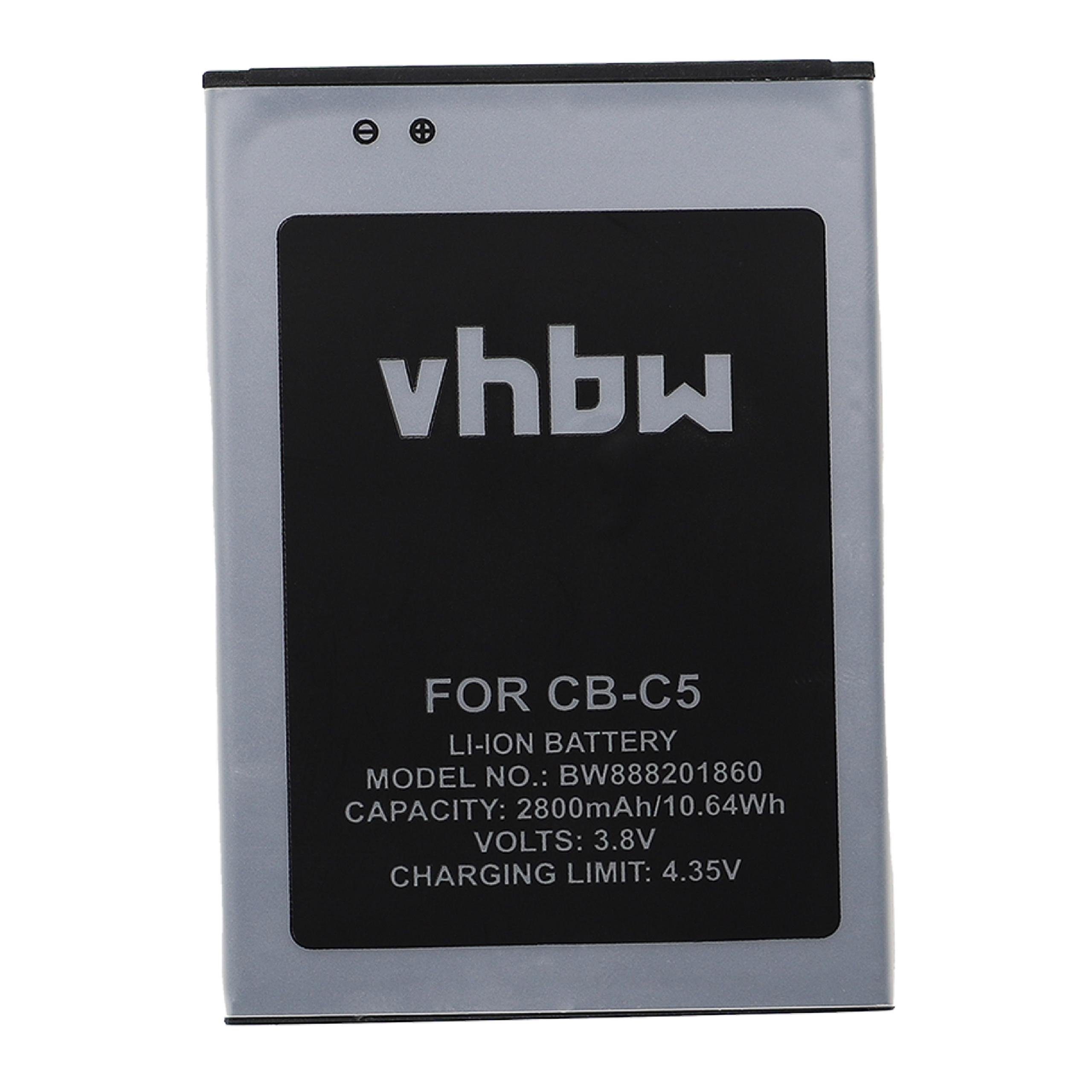 vhbw kompatibel mit Cubot C5 Smartphone-Akku Li-Ion 2800 mAh (3,8 V)