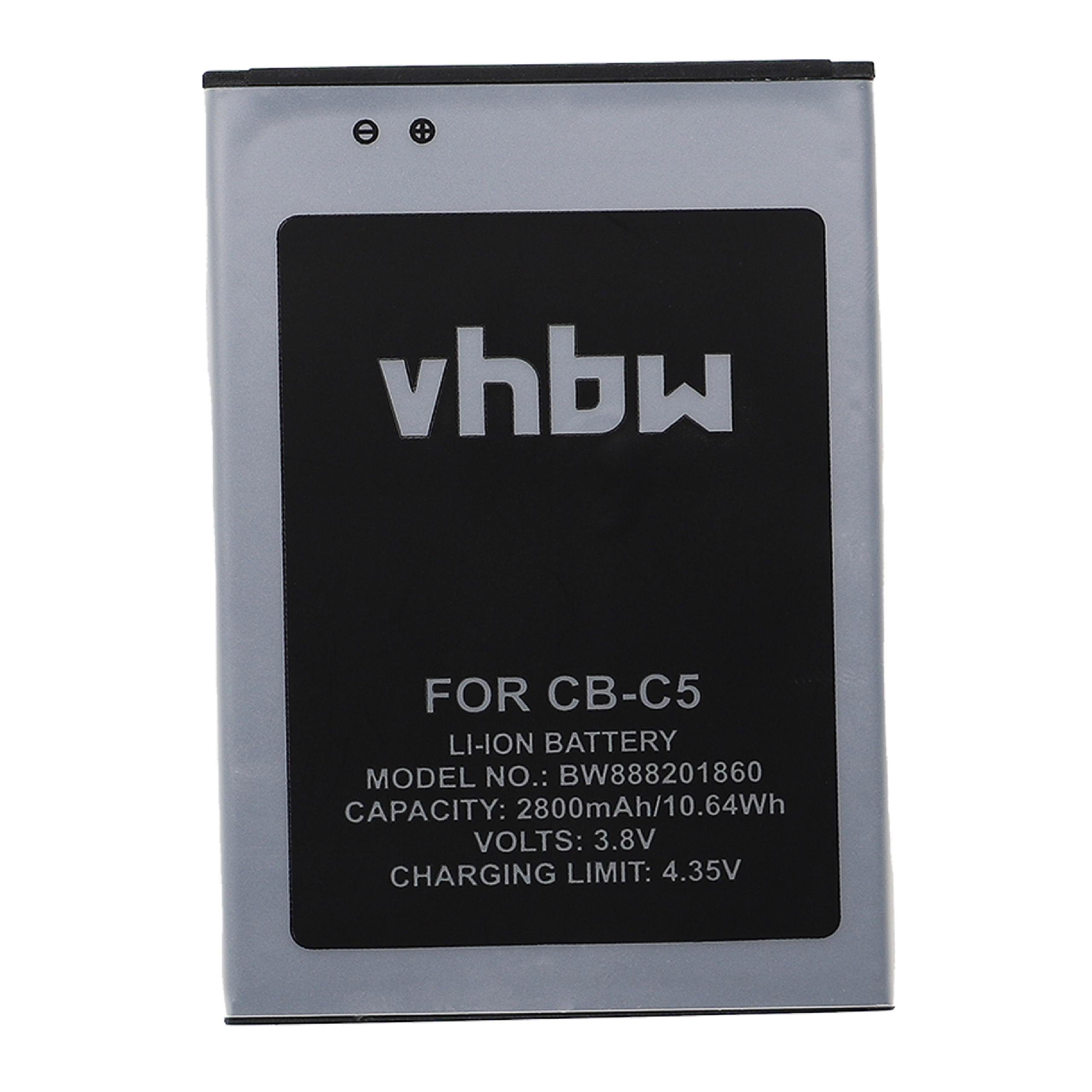 vhbw Akku passend für Cubot C5 Mobilfunk (2800 mAh, 3,8 V, Li-Ion) Smartphone-Akku Akku Li-Ion 2800 mAh (3,8 V, 1 St), Leistungsfähiger Austausch-Akku für Telefon, Smartphone