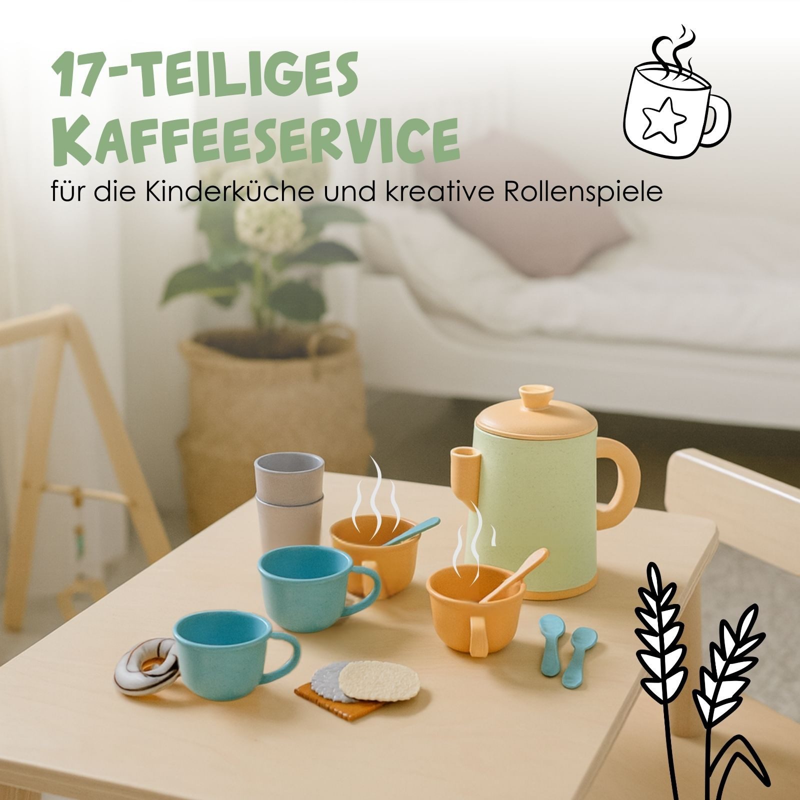 alldoro Spielgeschirr Kaffeeservice für die Kinderküche, günstig online kaufen