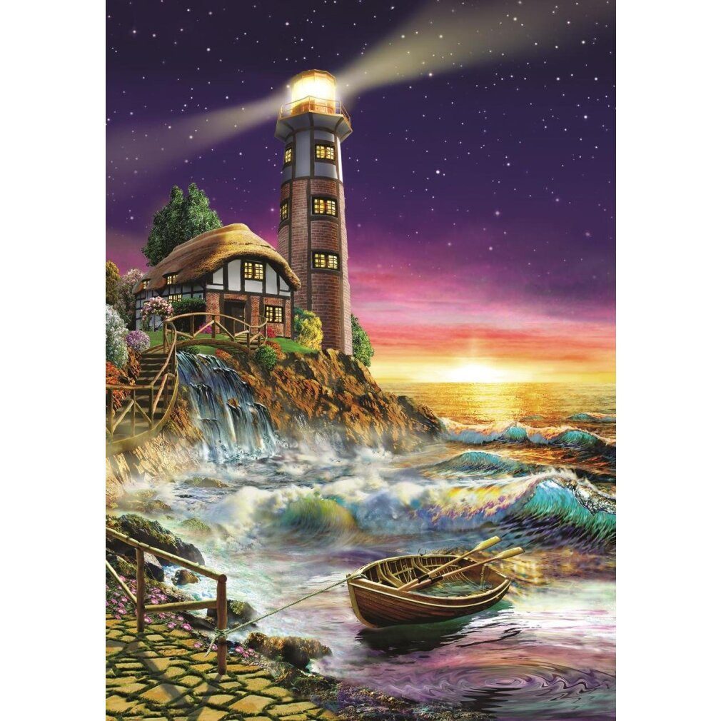 ART PUZZLE Puzzle Puzzle Sonnenuntergang am Leuchtturm 500 Teile, Puzzleteile