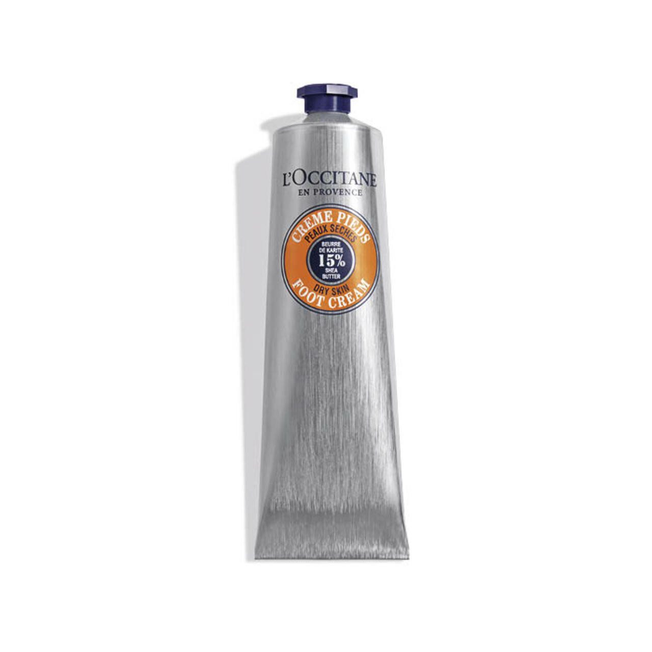 L'OCCITANE Fußcreme Shea Fusscreme, Beruhigende Wirkung – Mit AOP-Lavendelöl und Arnik