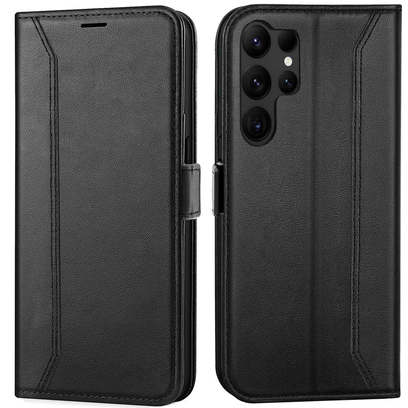 CoolGadget Handyhülle Book Case Elegance Tasche für Samsung Galaxy S23 Ultra 6,8 Zoll, Hülle Magnet Klapphülle Flip Case für Samsung S23 Ultra 5G Schutzhülle