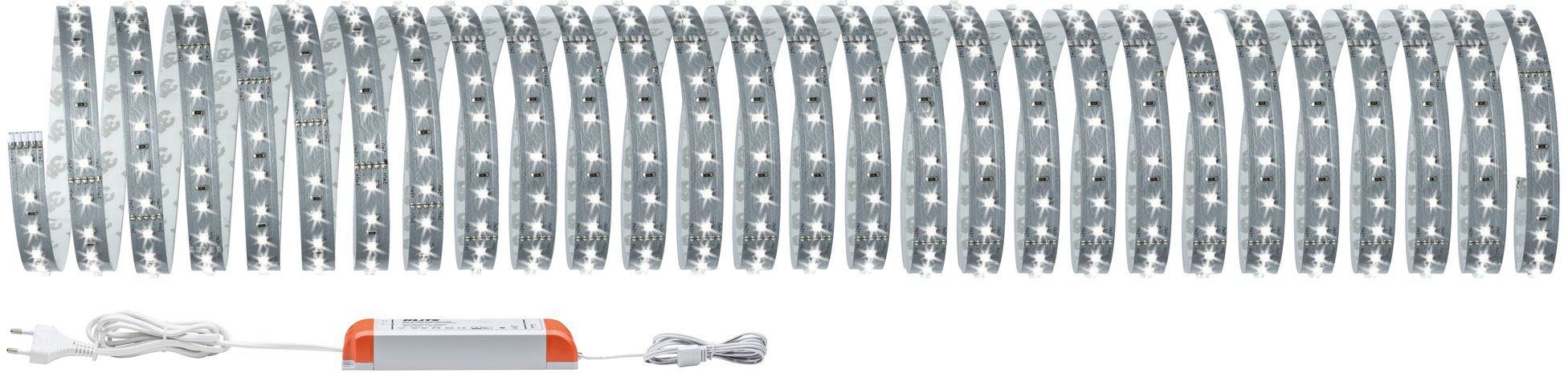 Paulmann LED-Streifen MaxLED 500 550lm/m 10m Basisset, 50W unbeschichtet Tageslichtweiß Basisset 6500K, 10m 1-flammig