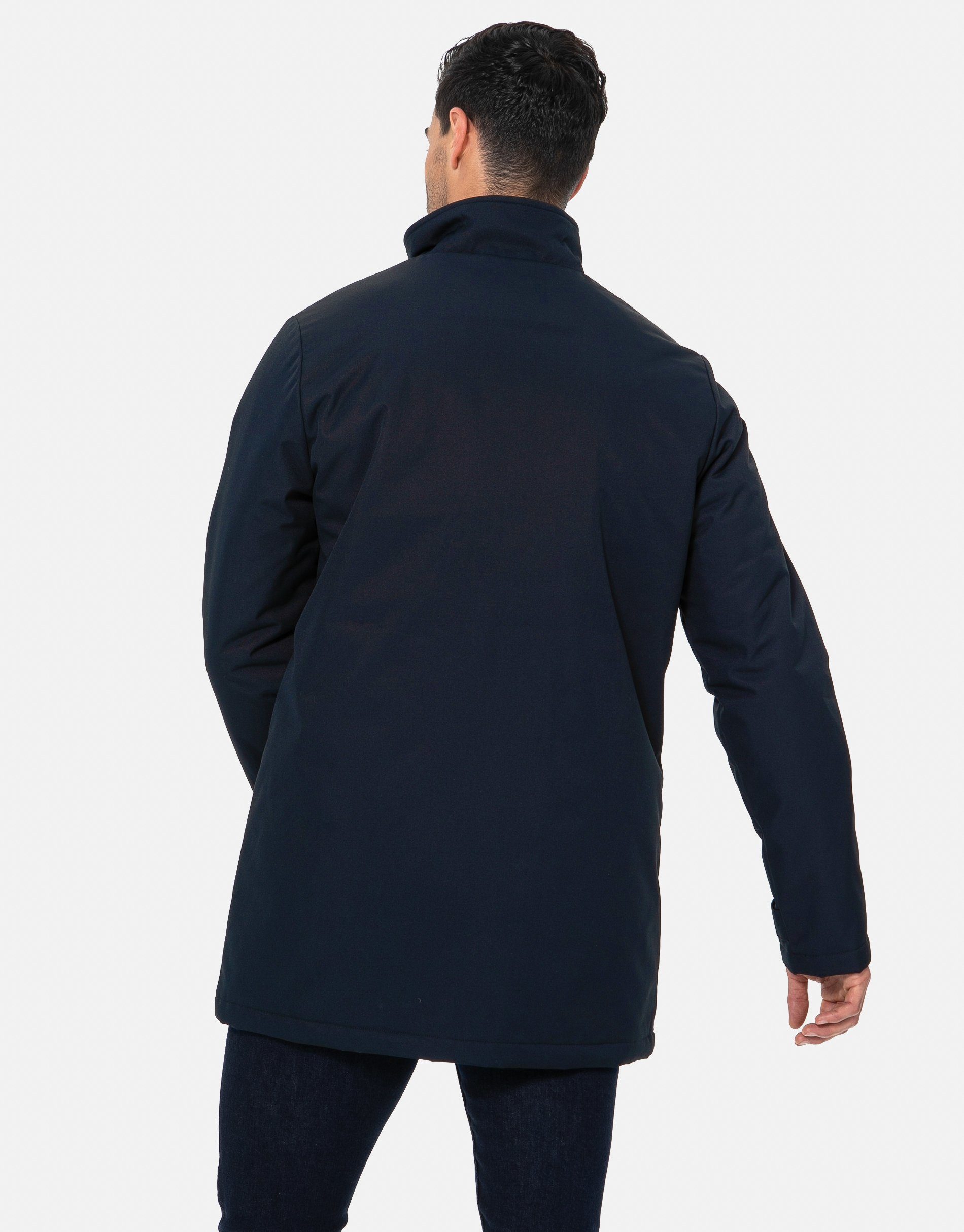 Threadbare Outdoorjacke Jacket Mac Global THB Broxburn Navy (GRS) Recycled Standard zertifiziert