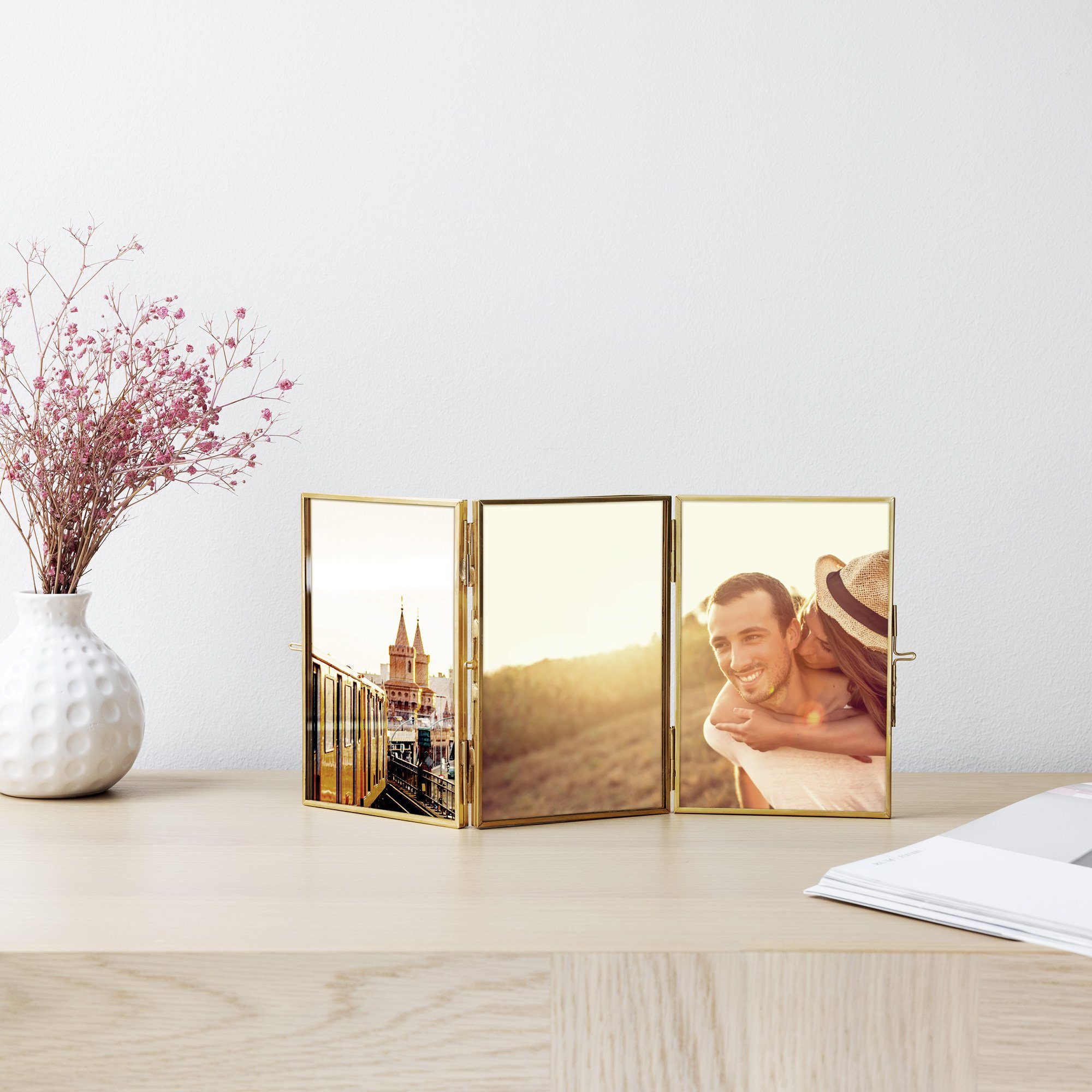 Navaris Bilderrahmen-Set Fotorahmen Klappbilderrahmen für Fotos günstig online kaufen