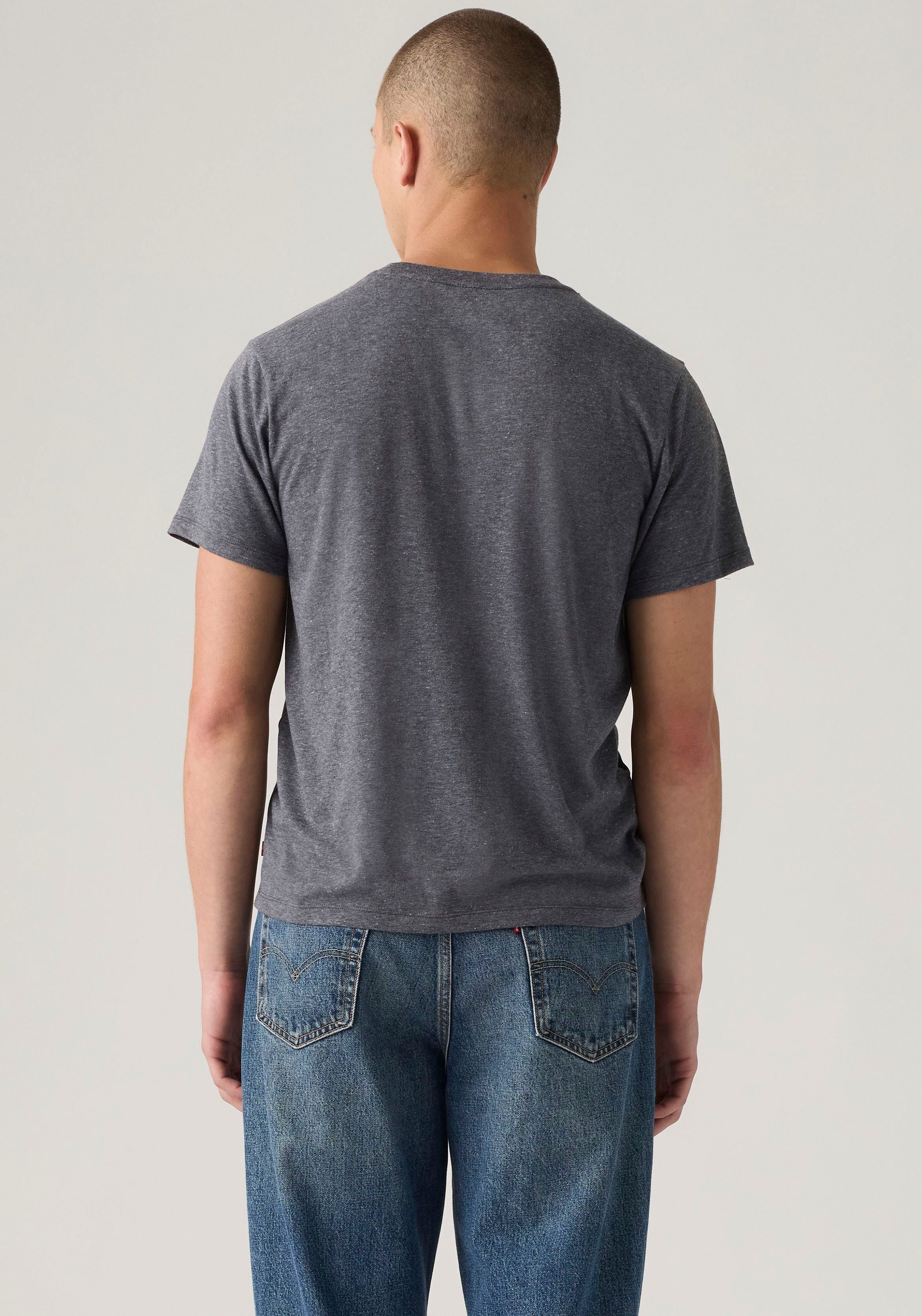 Levi's® T-Shirt GRAPHIC CREWNECK TEE Melierter Feinstrick, pflegeleichter Materialmix – Bild 3 von 5
