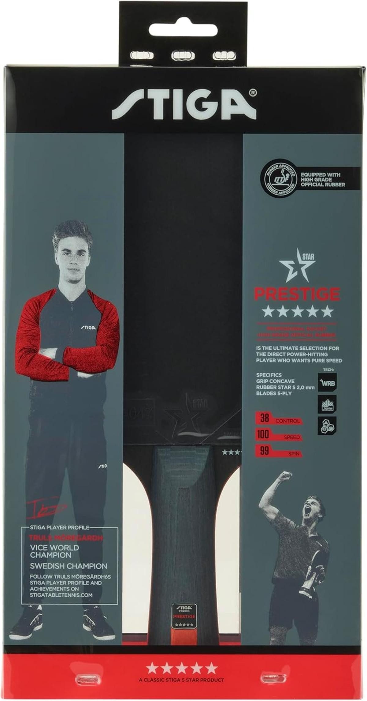 STIGA Tischtennisschläger STIGA Prestige 5-Star Table Tennis Racket Tischtennis Schläger