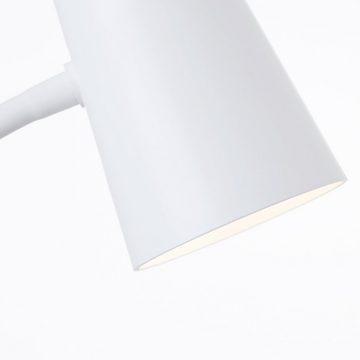 Lightbox LED Schreibtischlampe, Dimmfunktion, LED fest integriert, warmweiß, dimmbare LED Schreibtischlampe mit Flexarm, 26 cm Höhe, 580 lm, 3000 K