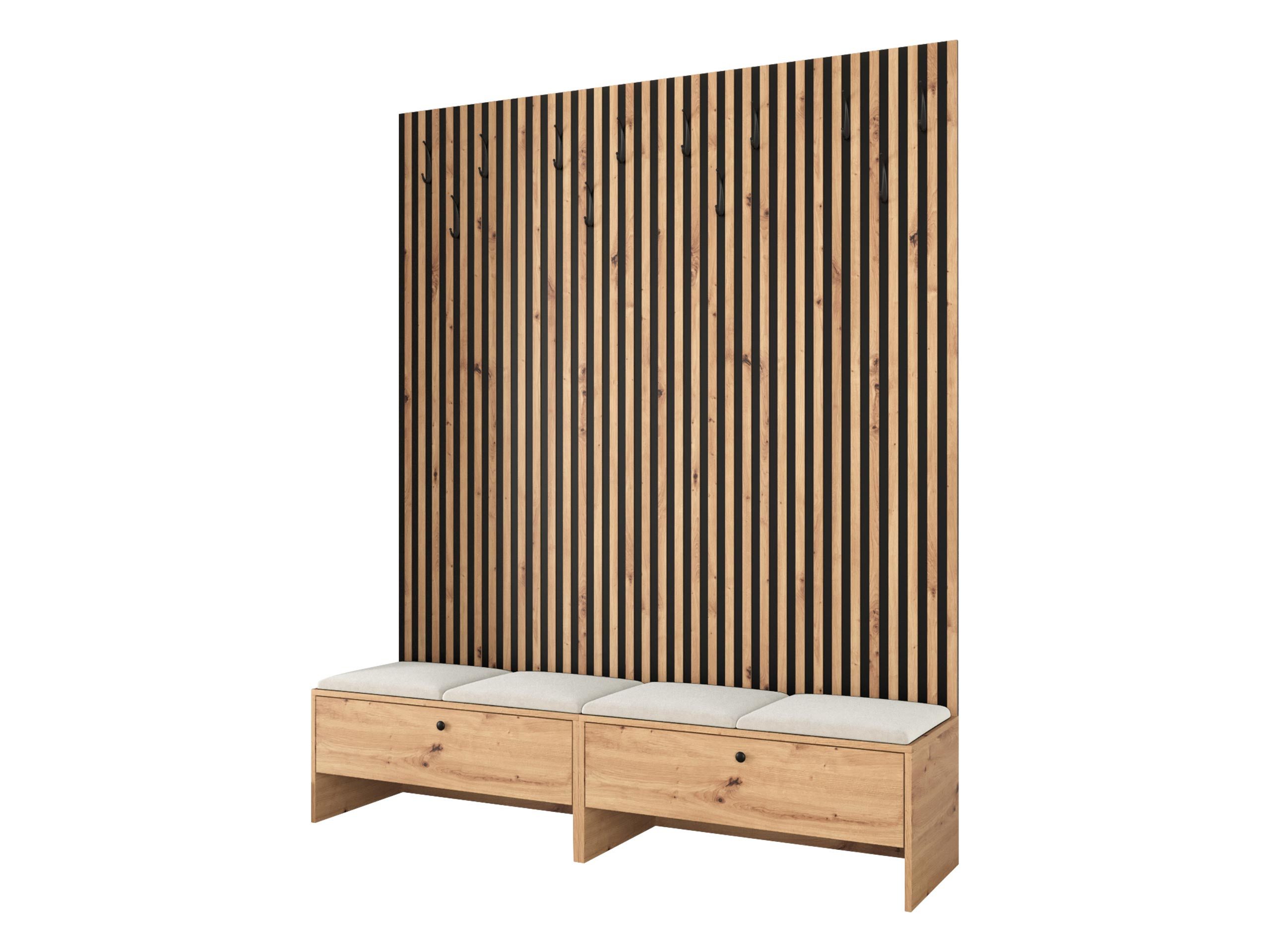 MIRJAN24 Garderoben-Set Balma V, (Komplett-Set, 2x Unterschrank, 4x Gepolstertes Paneel 42x42), Griffe aus Metall