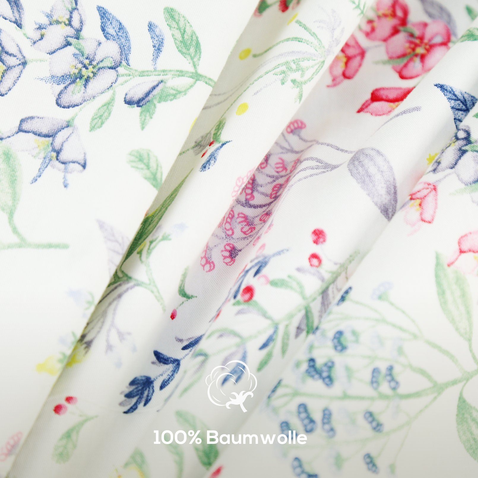 KEAYOO Bettwäsche Blumen, Baumwolle, 2 teilig, günstig online kaufen