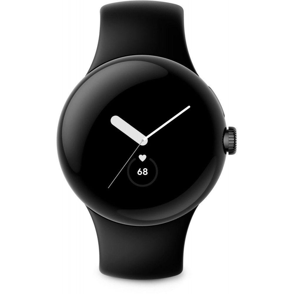 Pixel Watch WiFi Smartwatch in mattem Schwarz. Smartwatch