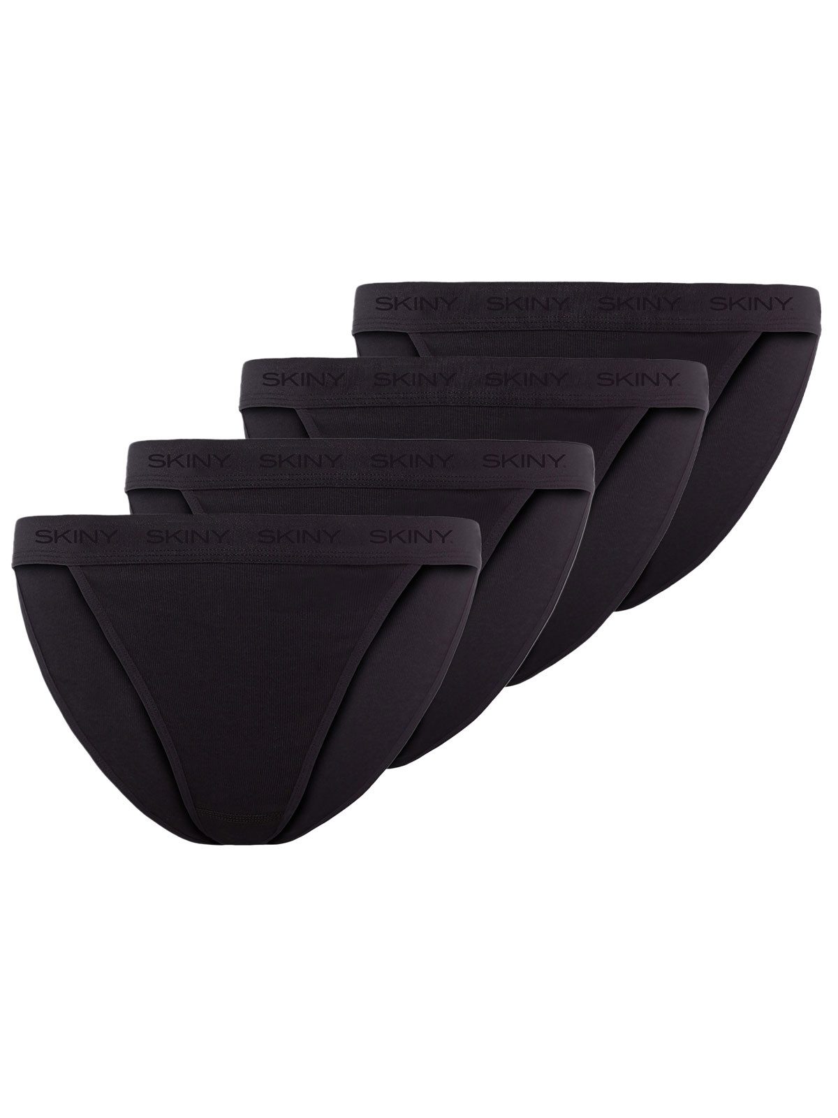 String 4er Pack Damen Tanga Cotton Rib