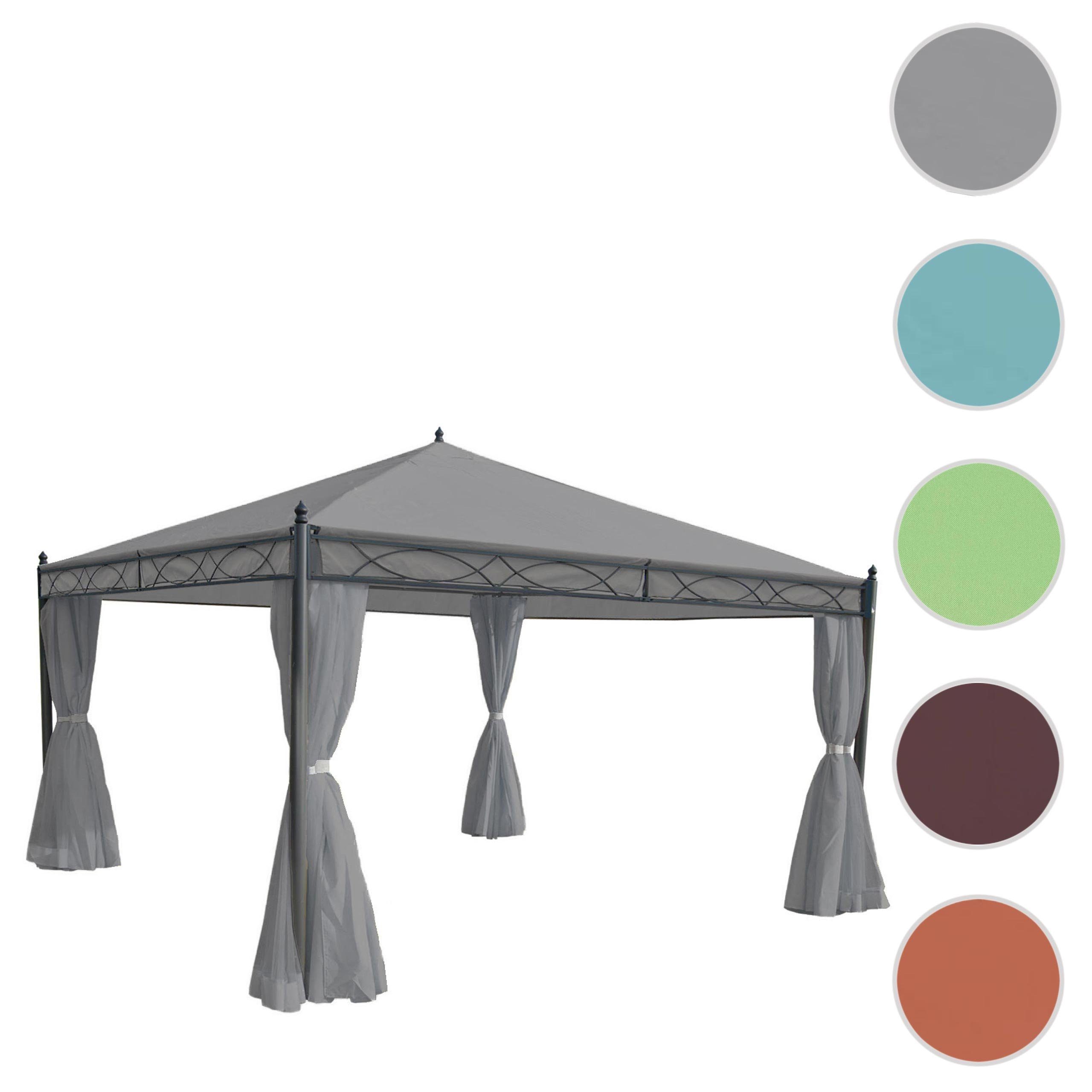MCW Pergola Calpe-P, BxTxH: 400x400x290 cm, UV-Schutz UV50+, Mit Seitenwand, Regulierbarer Windschutz