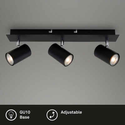 Briloner Leuchten LED Deckenspots »2857-035«, 3-flammig, exkl. GU10, schwarz, Wohnzimmer, Strahler dreh- und schwenkbar, max. 40 W, 45 x 8 x 12,3 cm