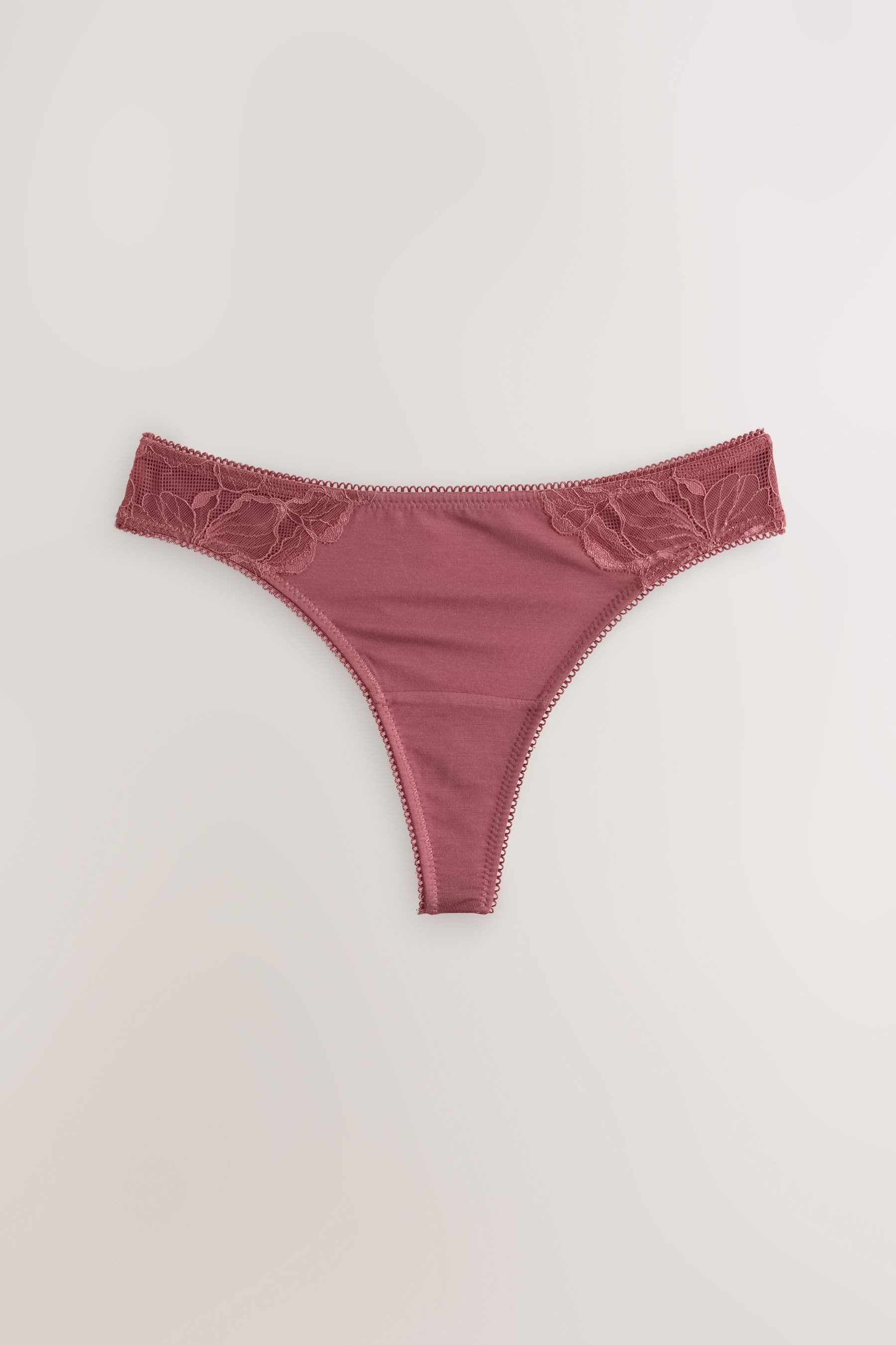 Next String Slips aus Modal und Spitze im 5er-Pack, Tanga (5-St)
