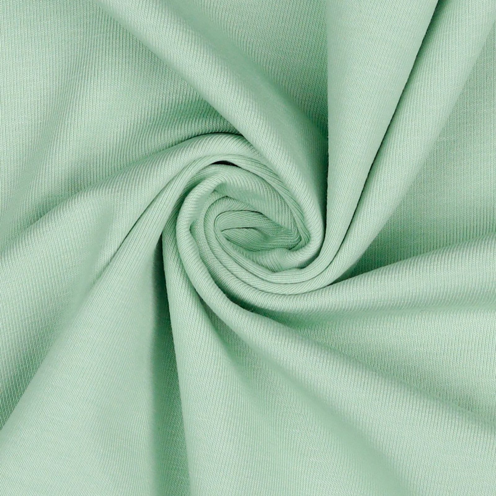 maDDma Stoff 0,5m Bio Jersey Meterware Jerseystoff Baumwolle Farbwahl, 015 - mint