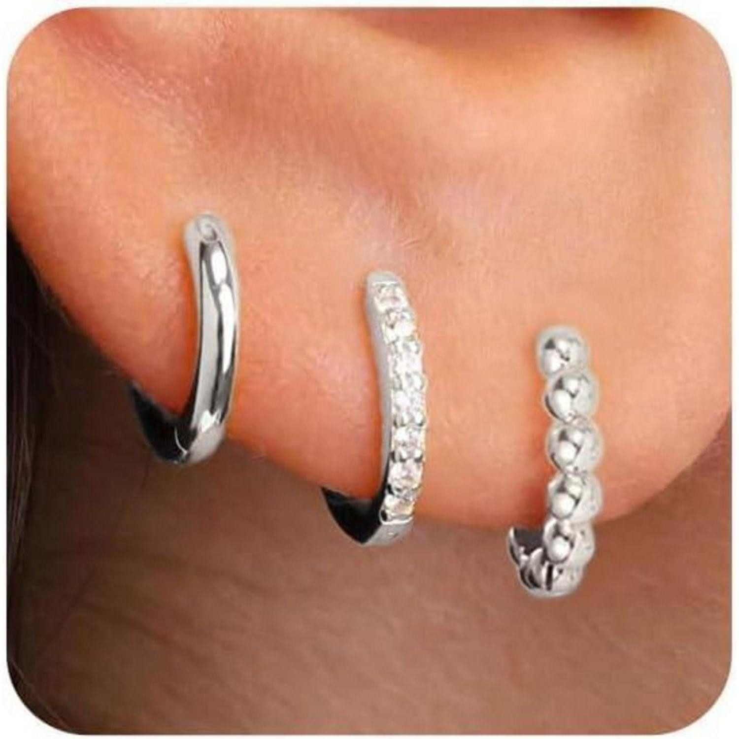 LuxusKollektion Schmuckset Ohrringe Silber 925 Vergoldet Zirkonia Anhänger günstig online kaufen