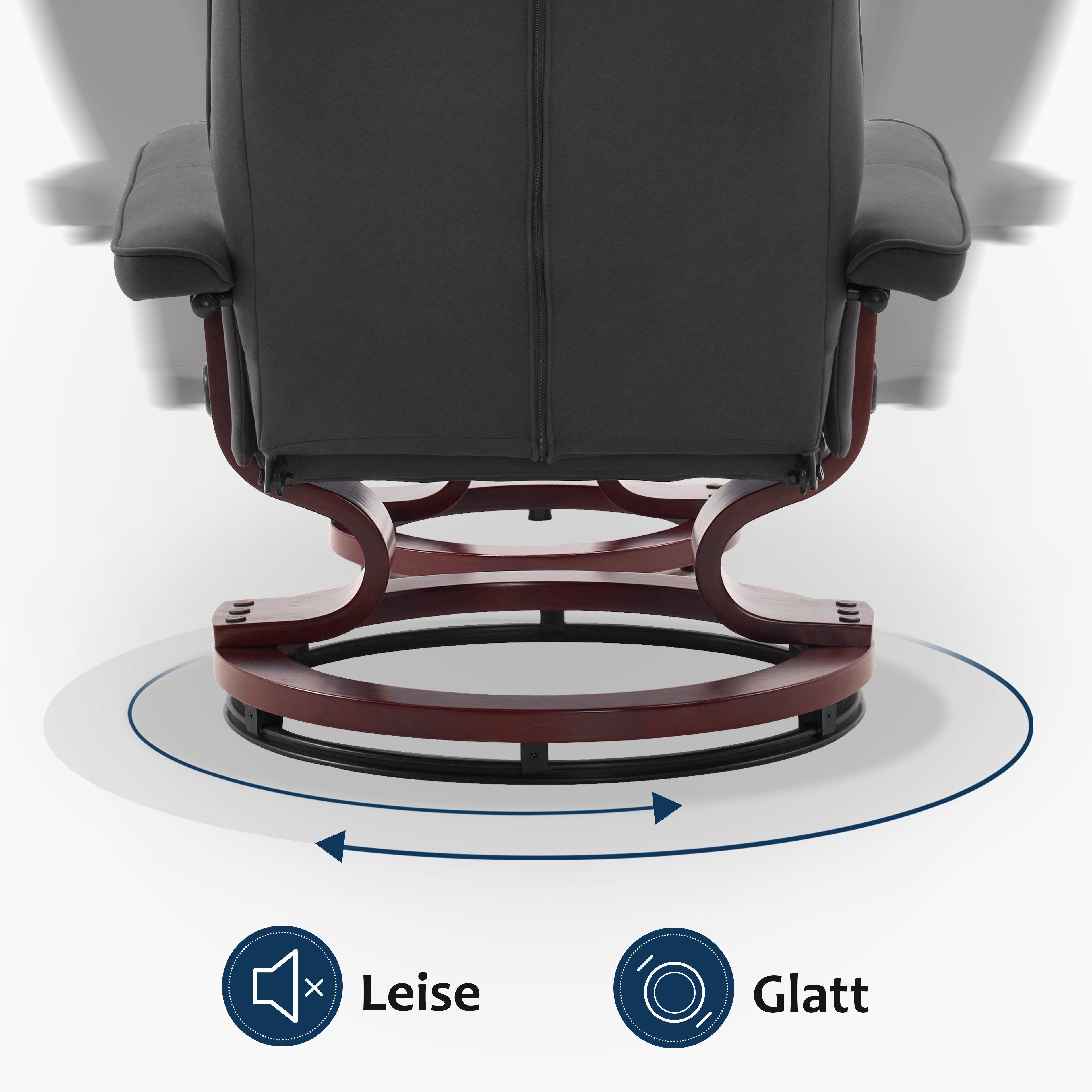 MCombo TV-Sessel M MCombo Relaxsessel mit Hocker Fernsehsessel 9019 (M MCombo Relaxsessel mit Hocker), mit Relaxfunktion – Bild 4 von 5