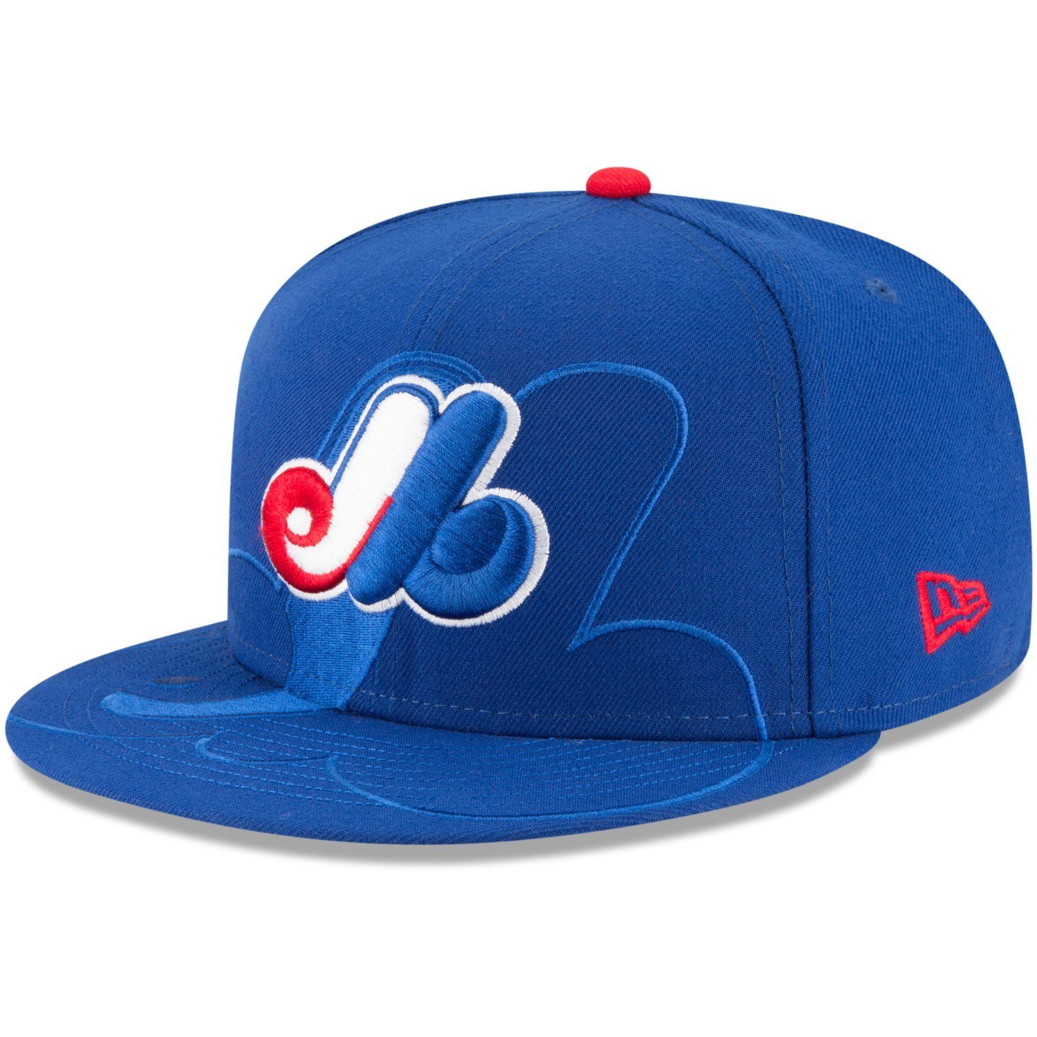 New Era Fitted Cap 59Fifty SPILL Logo MLB Teams Montreal Expos