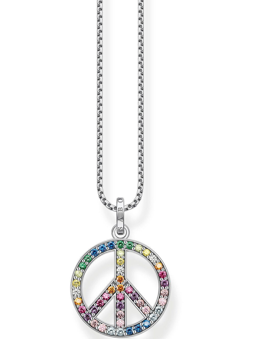 THOMAS SABO Kette mit Anhänger Thomas Sabo KE2170-318-7 Peace Rainbow Damen Halsk