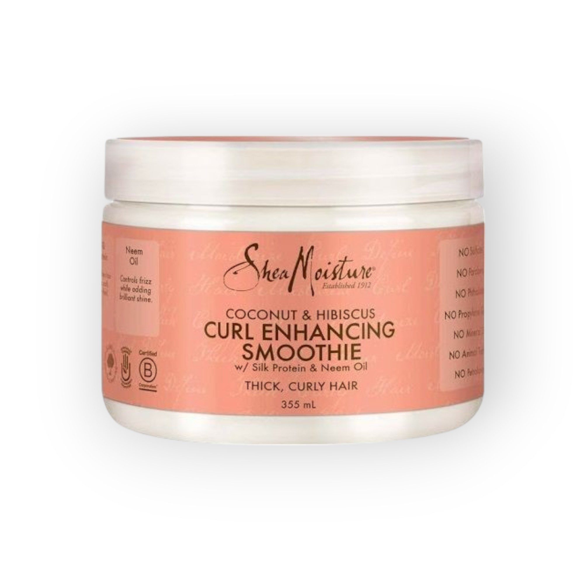 Shea Moisture Haarcreme Shea Moisture C&H Curl Enhancing Smoothie, natürliche Inhaltsstoffe, keine Silikone, geeignet für lockiges Haar