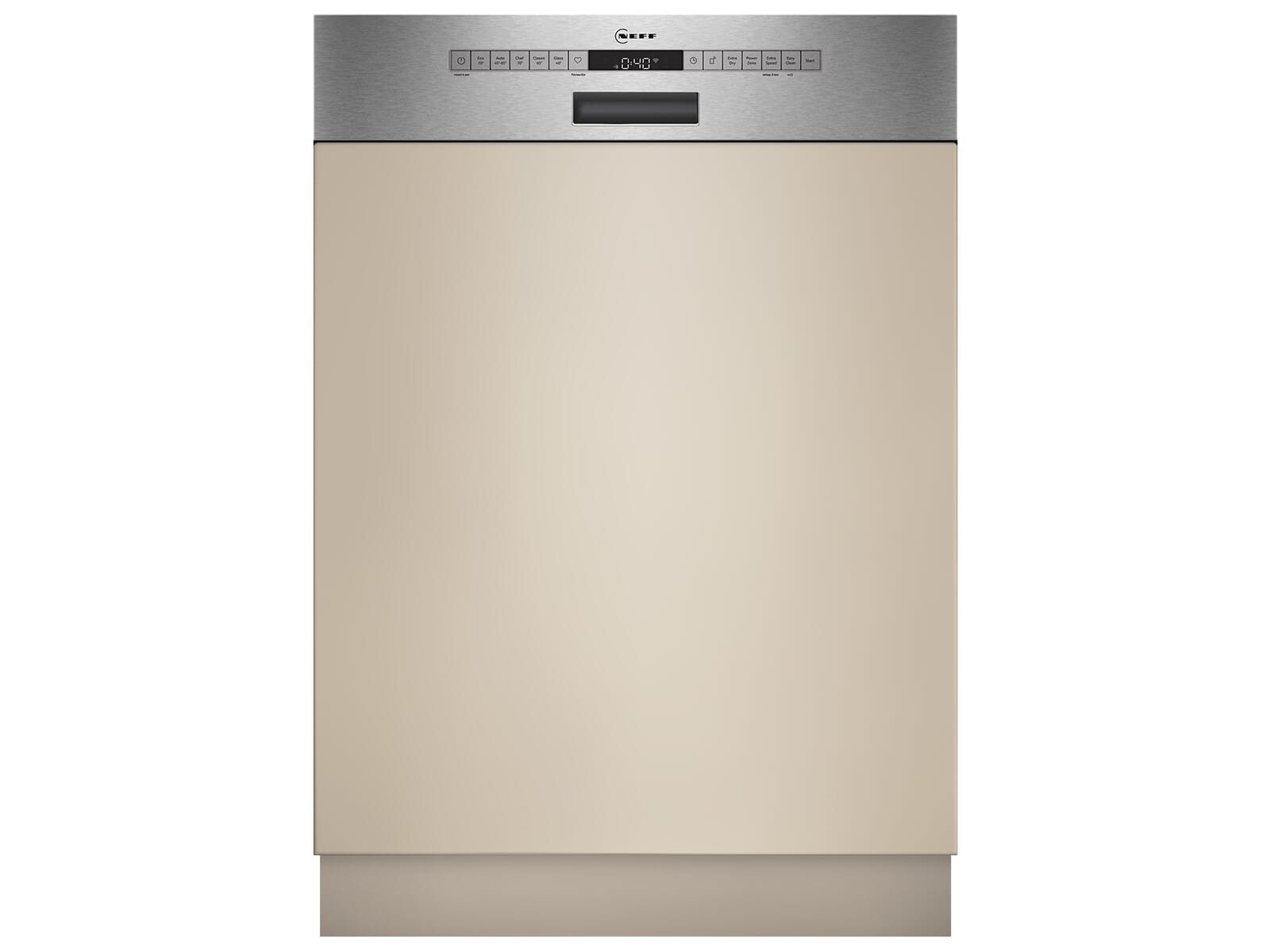 NEFF teilintegrierbarer Geschirrspüler S245ECS15E, 9.0 l, 14 Maßgedecke, HomeConnect