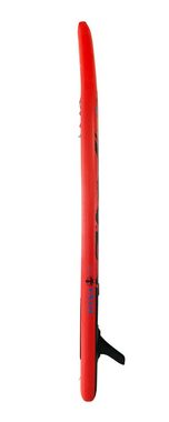 Runga-Boards Inflatable SUP-Board Runga TOA RACE AIR 12.6 RED Stand Up Paddling SUP iSUP, (Set 1, mit gepolsterten Trolley-Rucksack, Center-Finne und Coiled-Leash)