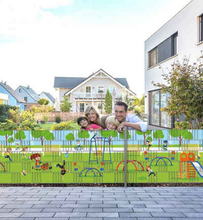 MyMaxxi Sichtschutzstreifen Zaunsichtschutz spielende Kinder Sichtschutz Garten Zaun