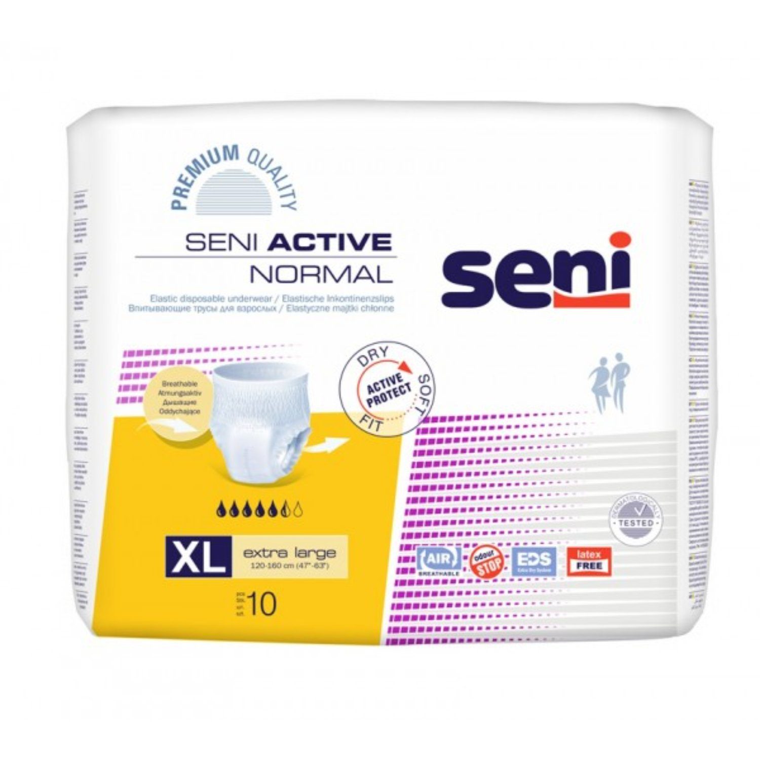 seni Inkontinenzslip Seni Active Normal Größe XL (10-St) für diskrete Inkontinenzversorgung