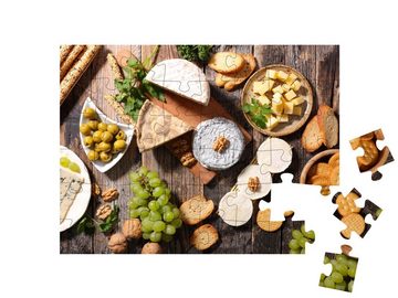 puzzleYOU Puzzle gemischter Käse, 48 Puzzleteile, puzzleYOU-Kollektionen Küche, Essen und Trinken