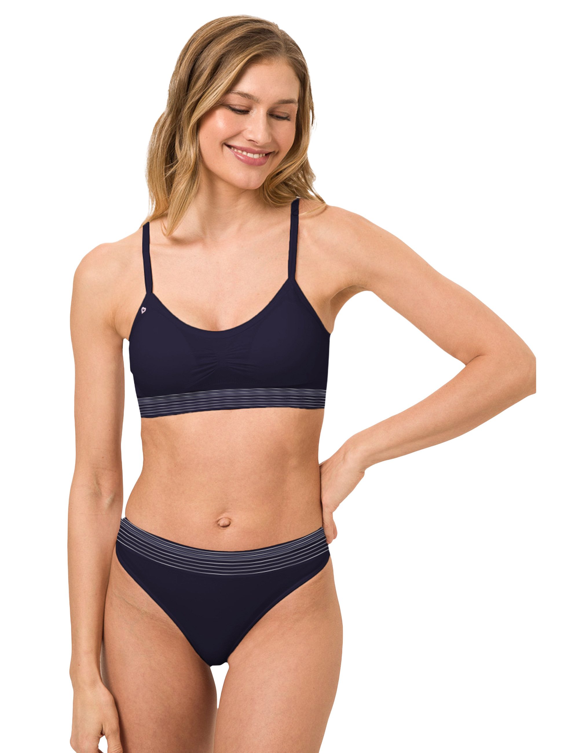 Beedees Bustier Comfee Strap Top (1, 1-tlg., 1) mit herausnehmbaren Cups und verstellbaren Trägern