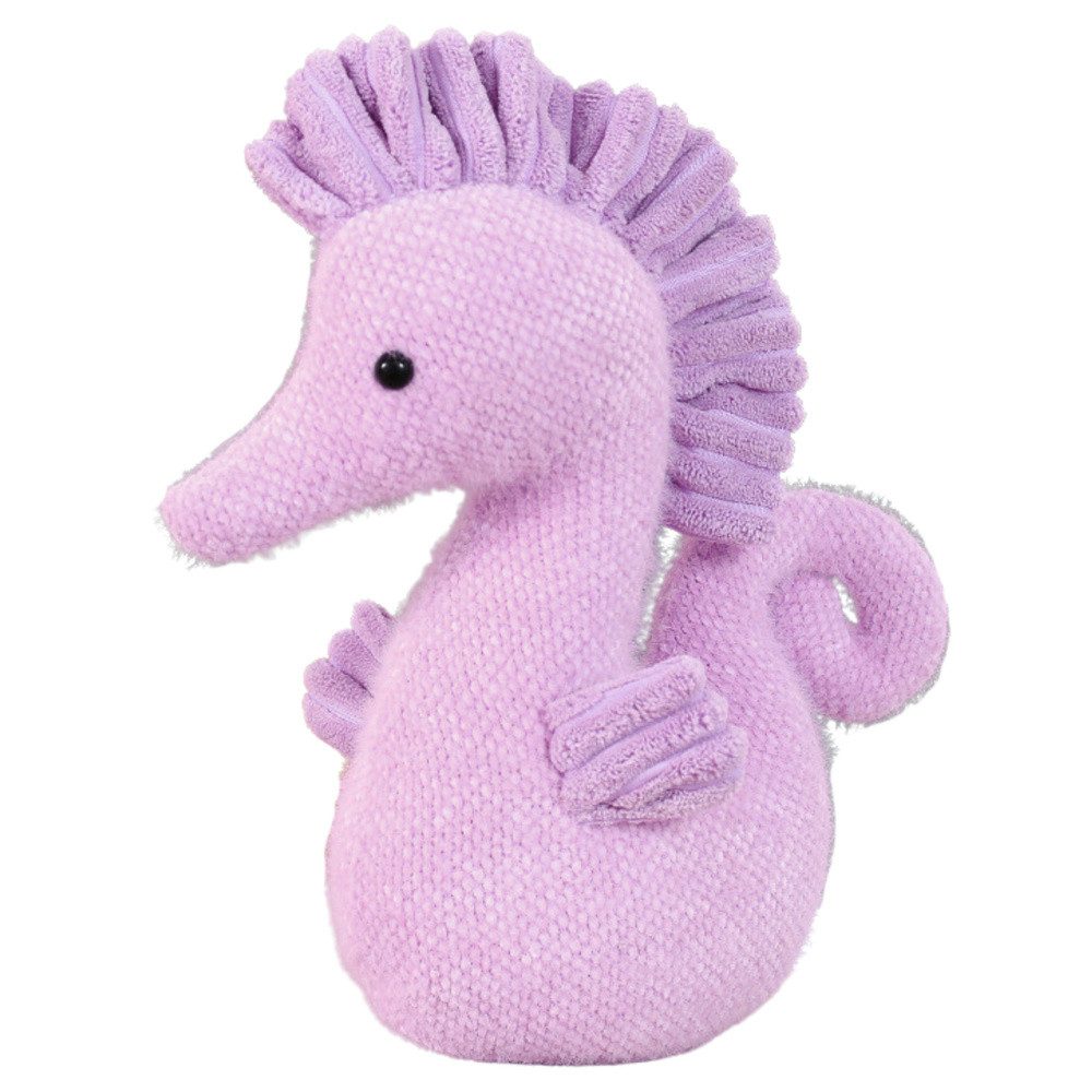 LEAN TOYS Kuscheltier Plüschtier Seepferdchen Schmusefreund (Spar-Set, 1-St., 22 x 25 x 8 cm weich), Sicherheitsaugen, weicher Plüsch, Seepferdchen-Design