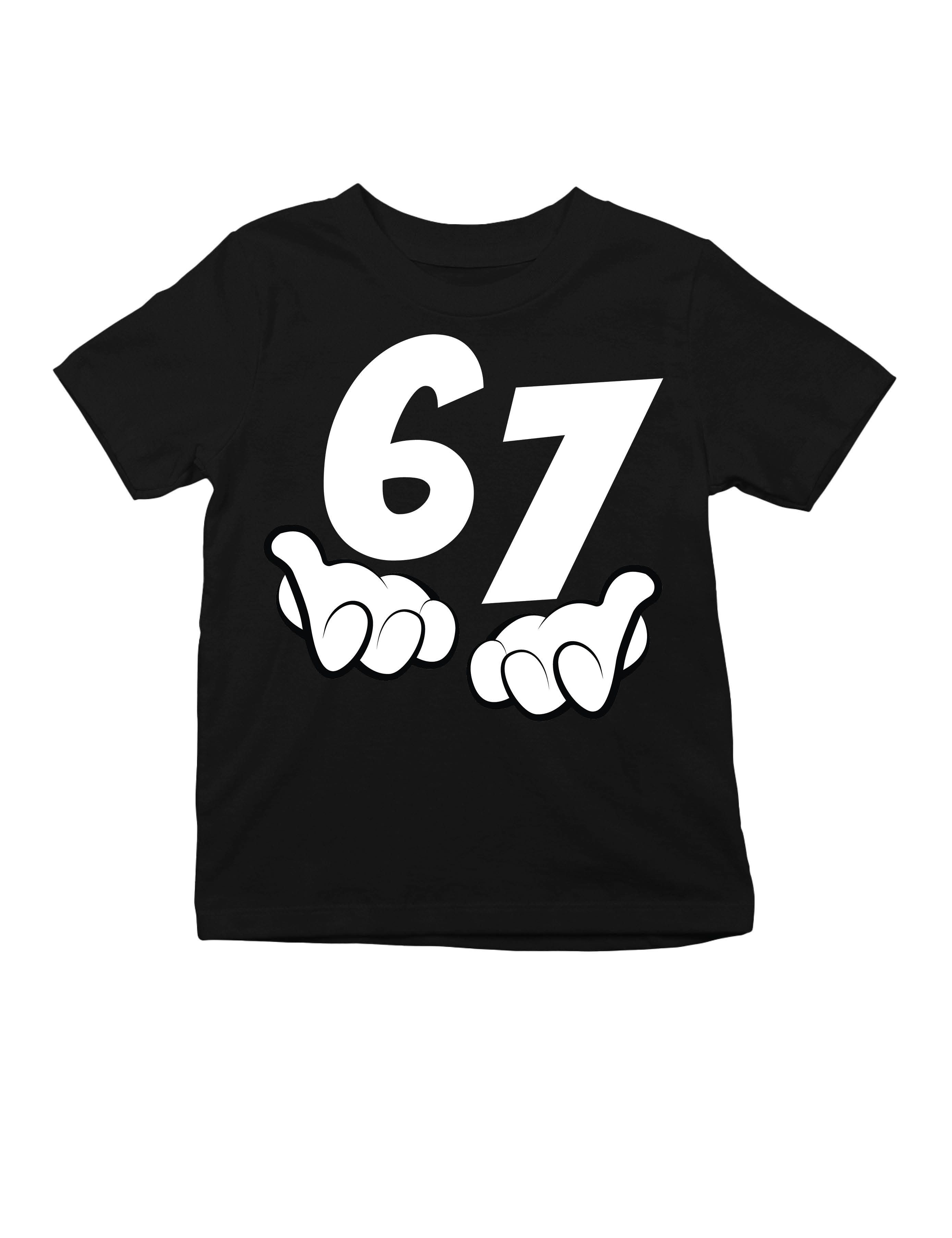 Youth Designz Print-Shirt Kinder T-Shirt "67" lustig Fun-Print Statement Geschenk Trend mit witzigen Aufdruck für Jungen und Mädchen