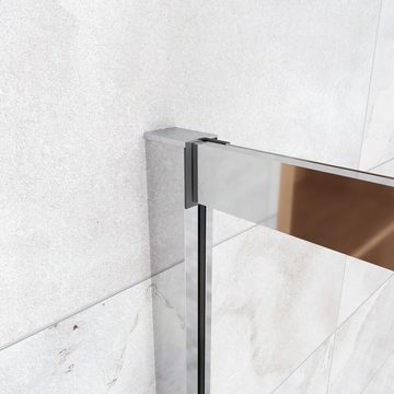 duschspa Dusch-Schiebetür 190cm Dusche Schiebetür Nischentür ESG Glas Duschabtrennung Duschtür, Einscheibensicherheitsglas, (Set) Klarglas