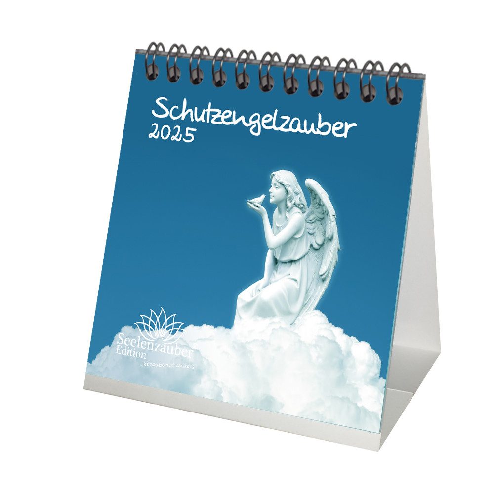 Seelenzauber Tischkalender Schutzengelzauber Kalender 2025 Format 10cm