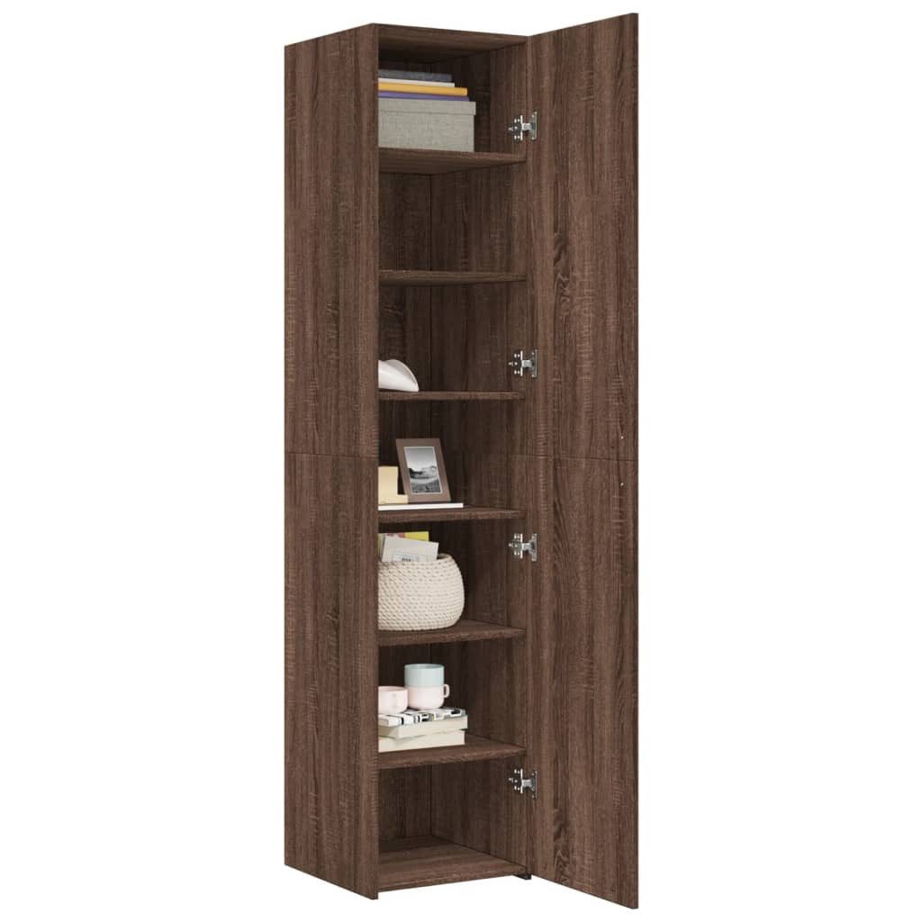 vidaXL Highboard Highboard Braun Eichen-Optik 40x42,5x185 günstig online kaufen